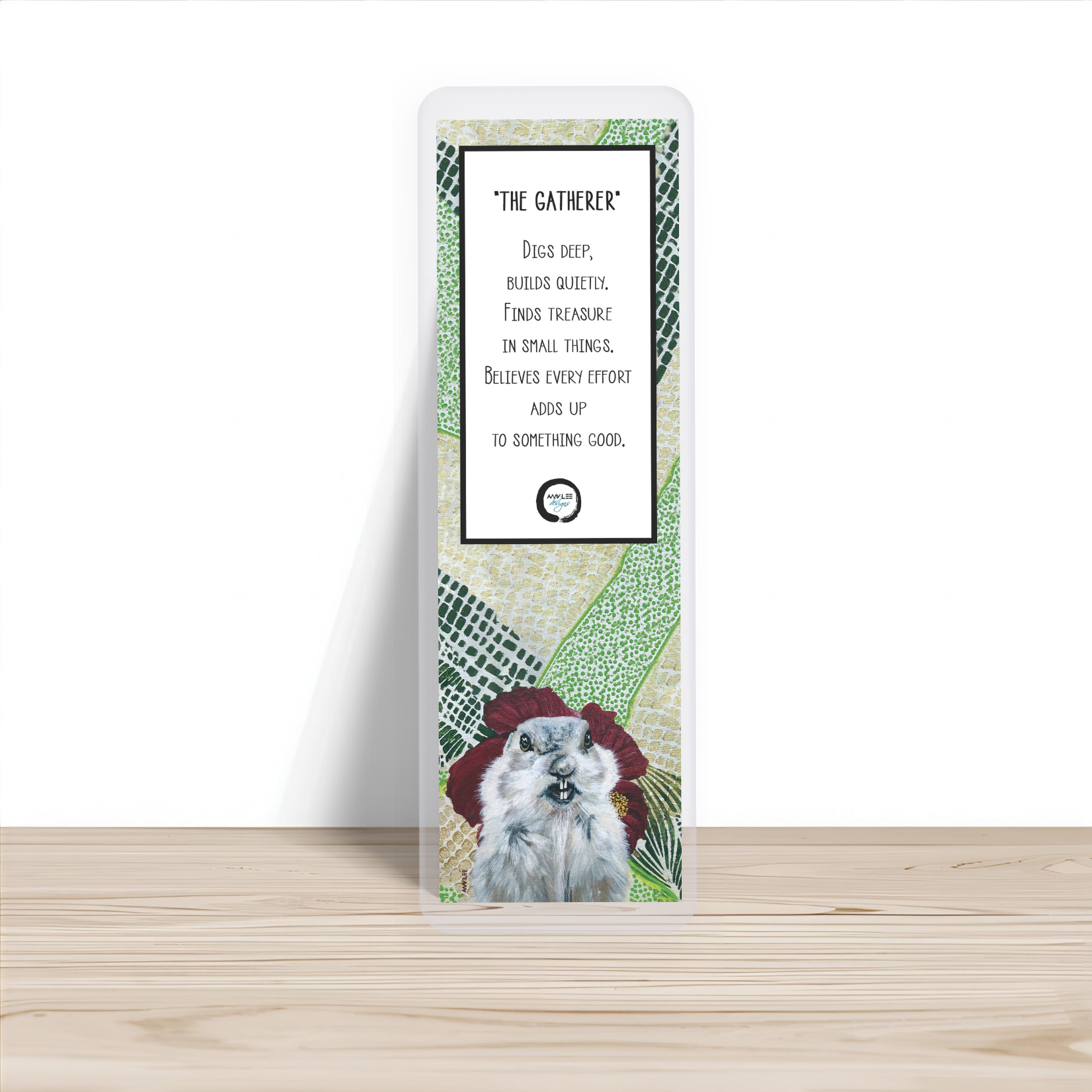 The Gatherer | Gopher Bookmark | Colorful Animal Art by Amy Lee Designs