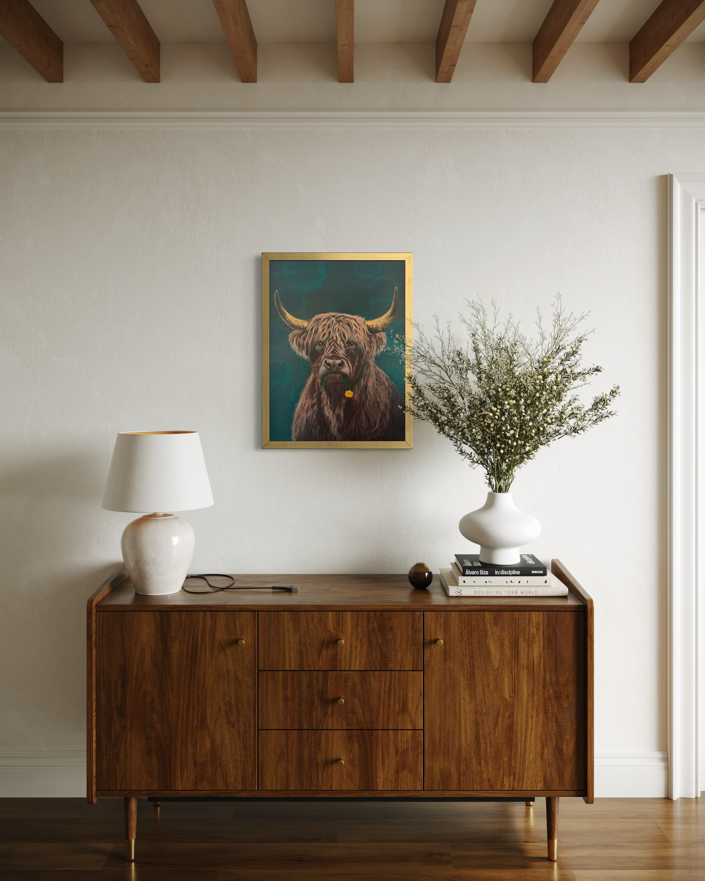 bold wall art original acrylic painting framed artwork