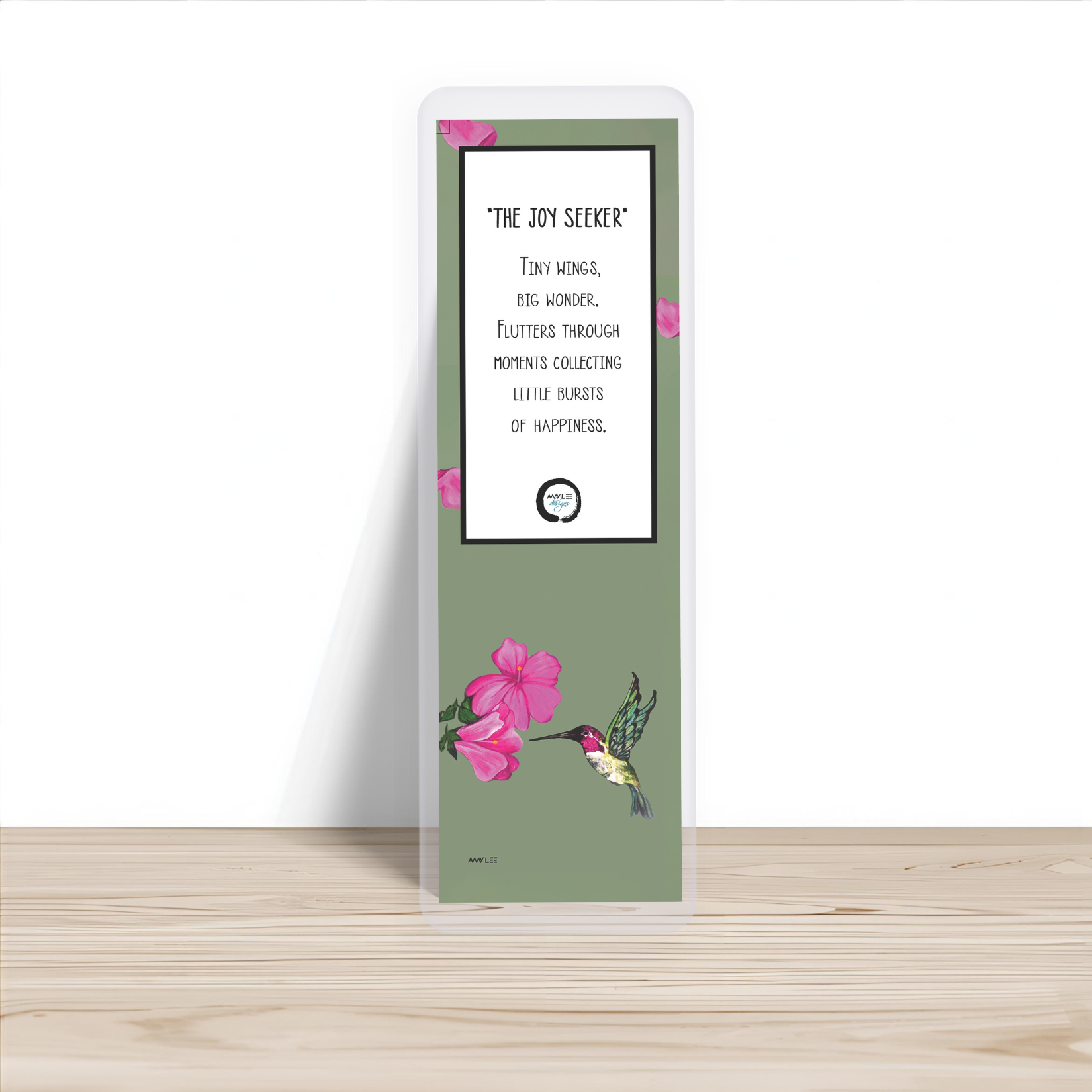 The Joy Seeker | Hummingbird Bookmark | Colorful Animal Art by Amy Lee Designs