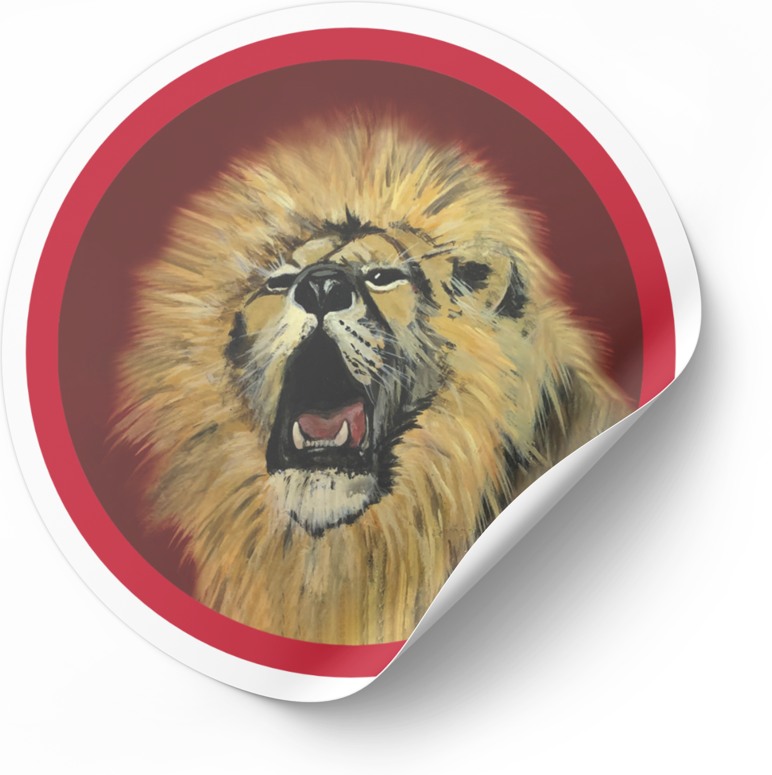Lion | 3" Animal Art Vinyl Sticker | Amy Lee Designs