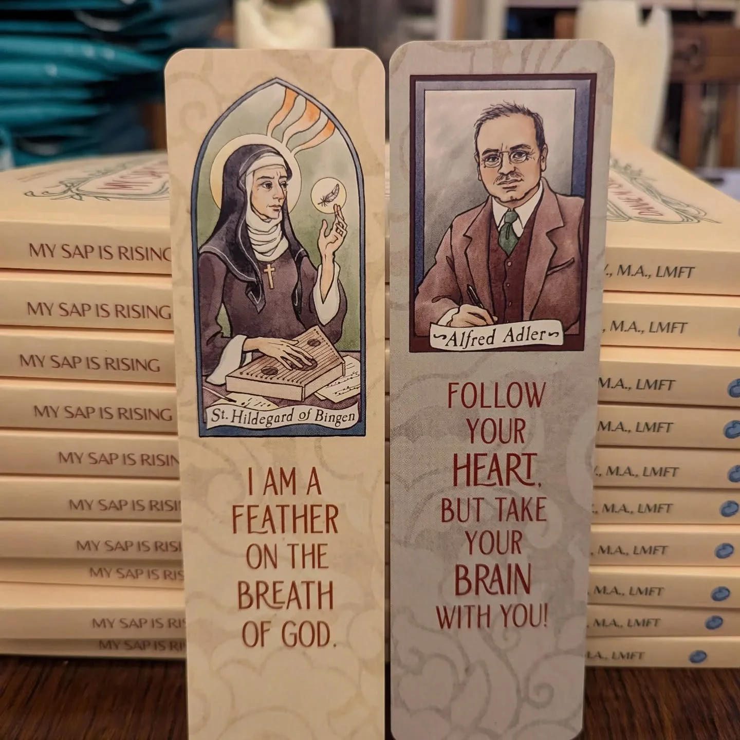 On International Women's Day, learn more about these two remarkable humans: #hildegardvonbingen and #alfredadler . 

Hildegard was a 12th century revolutionary German Benedictine nun who saw visions, was a composer, advisor to clergy and royalty, dev
