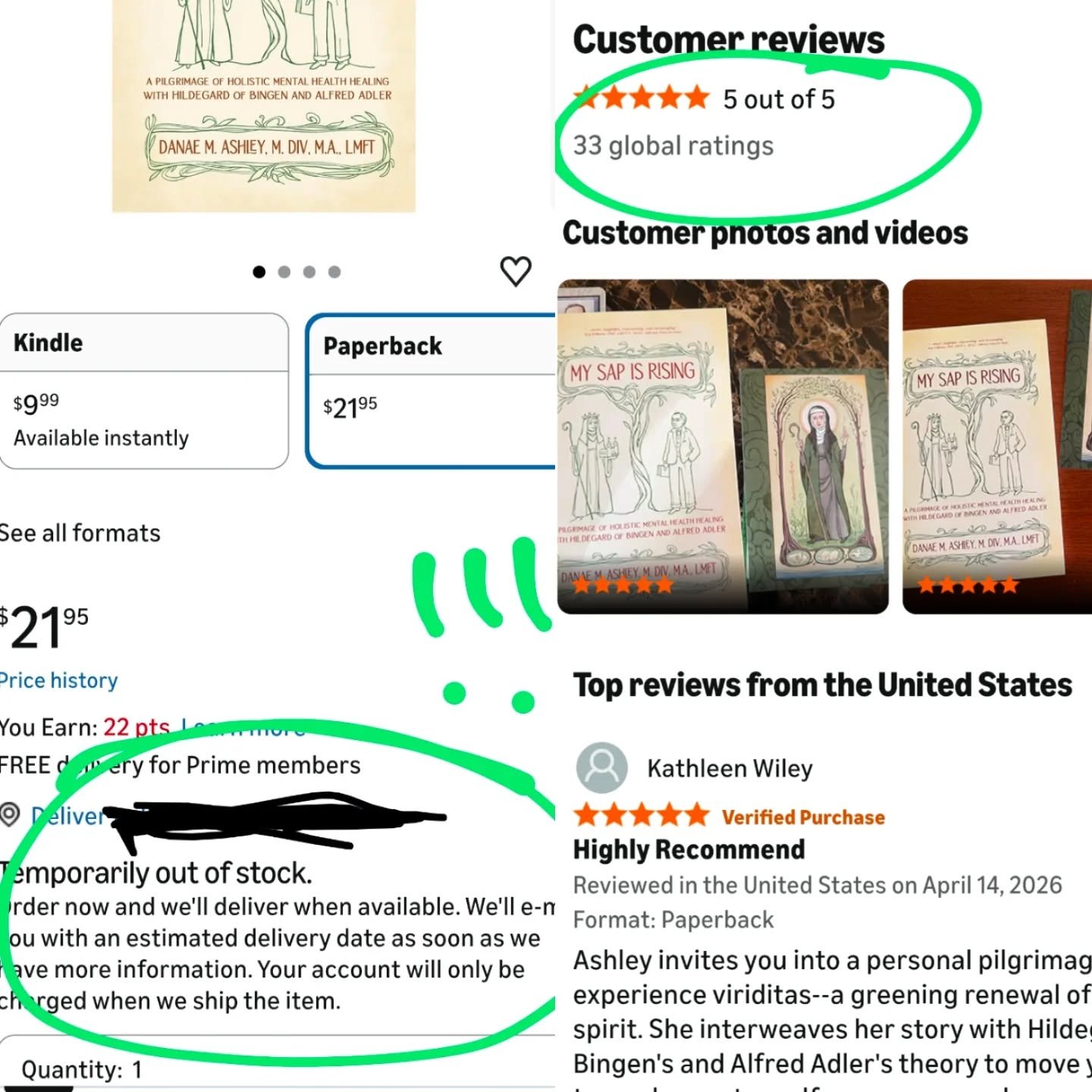 Let's keep up the good work, beautiful greening spirits! Keep buying the books and keep reviewing (let's get to 50 and beyond!) to spread Hildegard's viriditas all over the land! 🌿🪶💃🌱💚🌳🌲
#hildegardvonbingen #alfredadler #mysapisrising #viridit