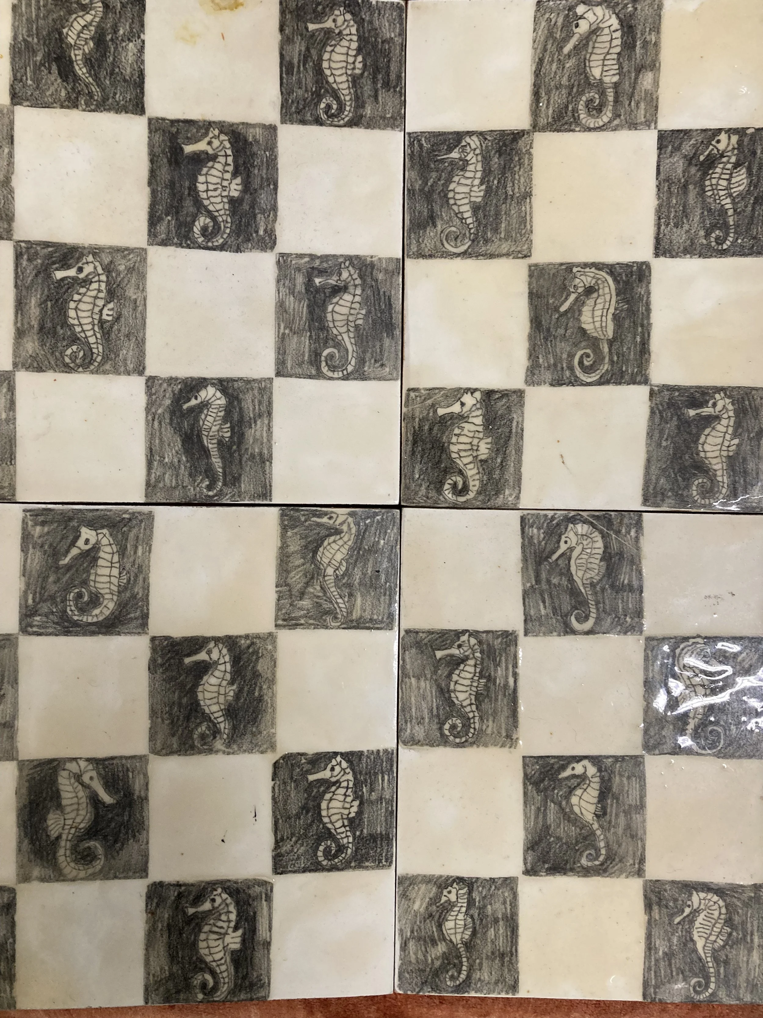 sea biscuit.  chess board (sea horse)