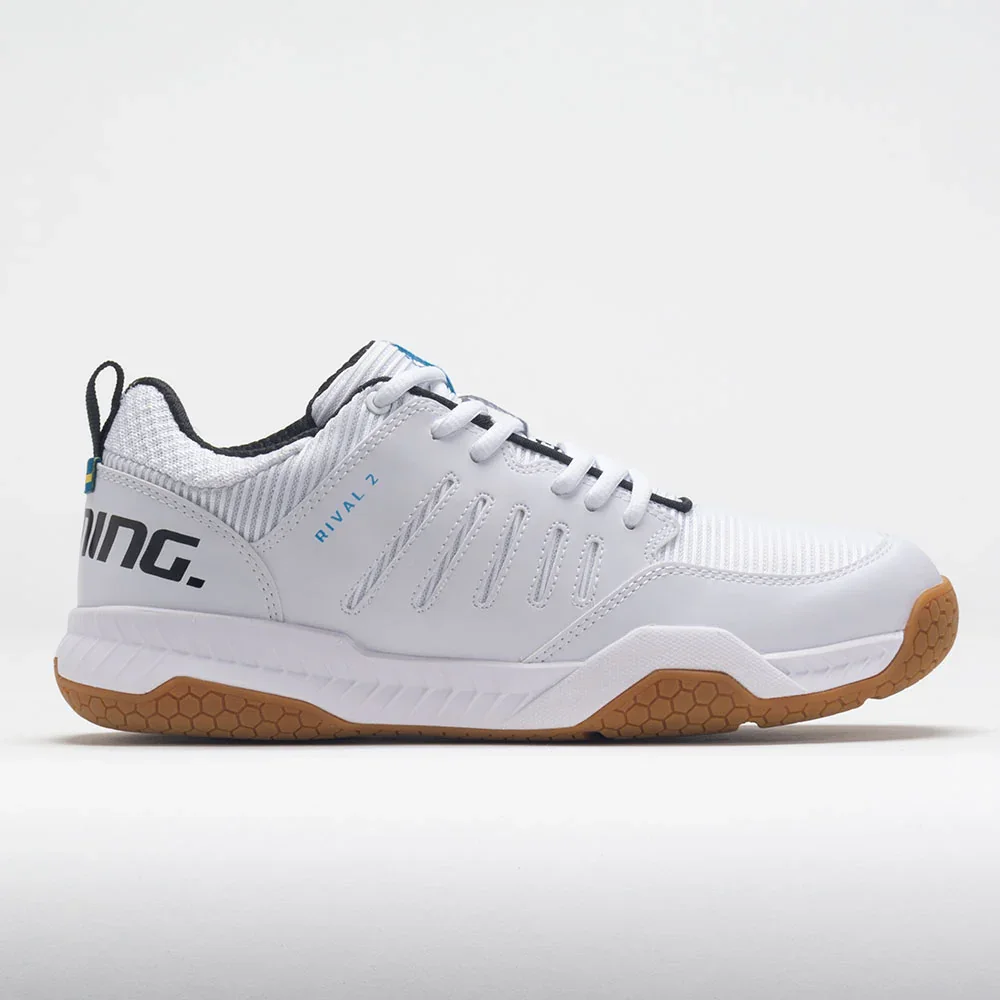 Salming Rival 2 Mens White/ Black/ Cyan