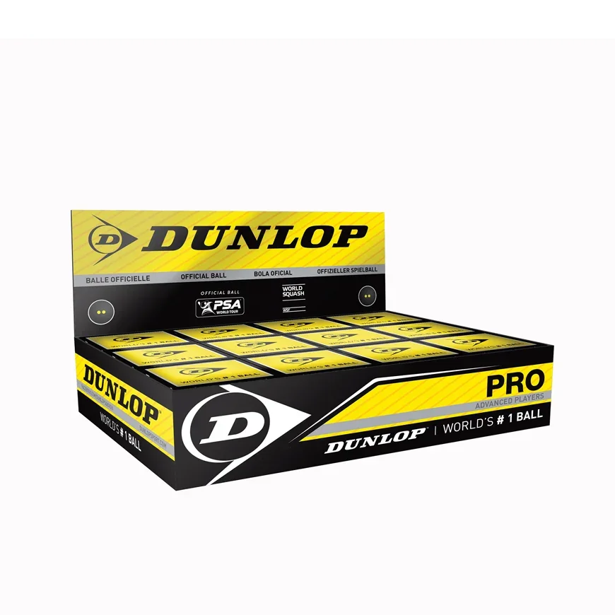 Dunlop Pro Double Yellow Squash Ball