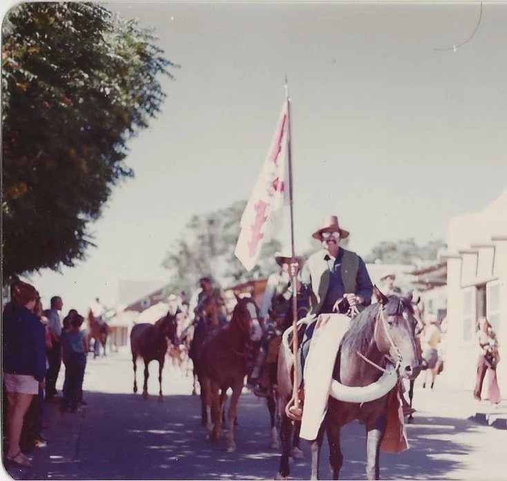 The DEBE departing Santa Fe. July 29, 1976.
