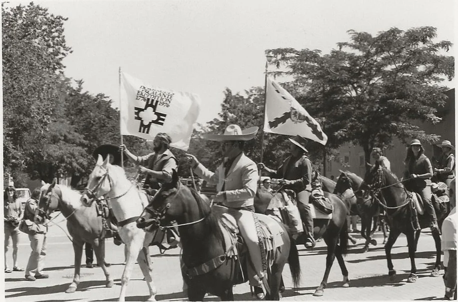 The DEBE departing Santa Fe. July 29, 1976.