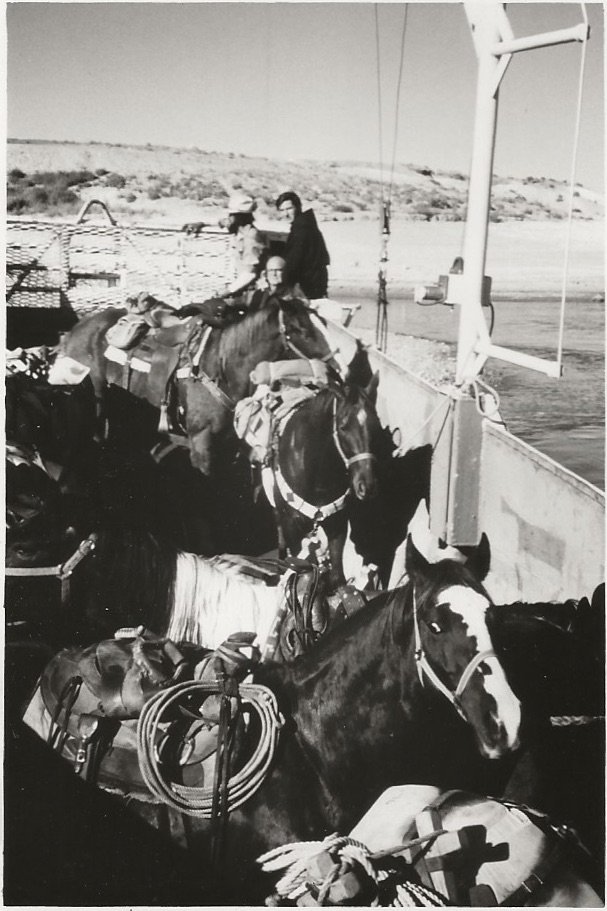 Crossing Lake Powell. October 29, 1976.