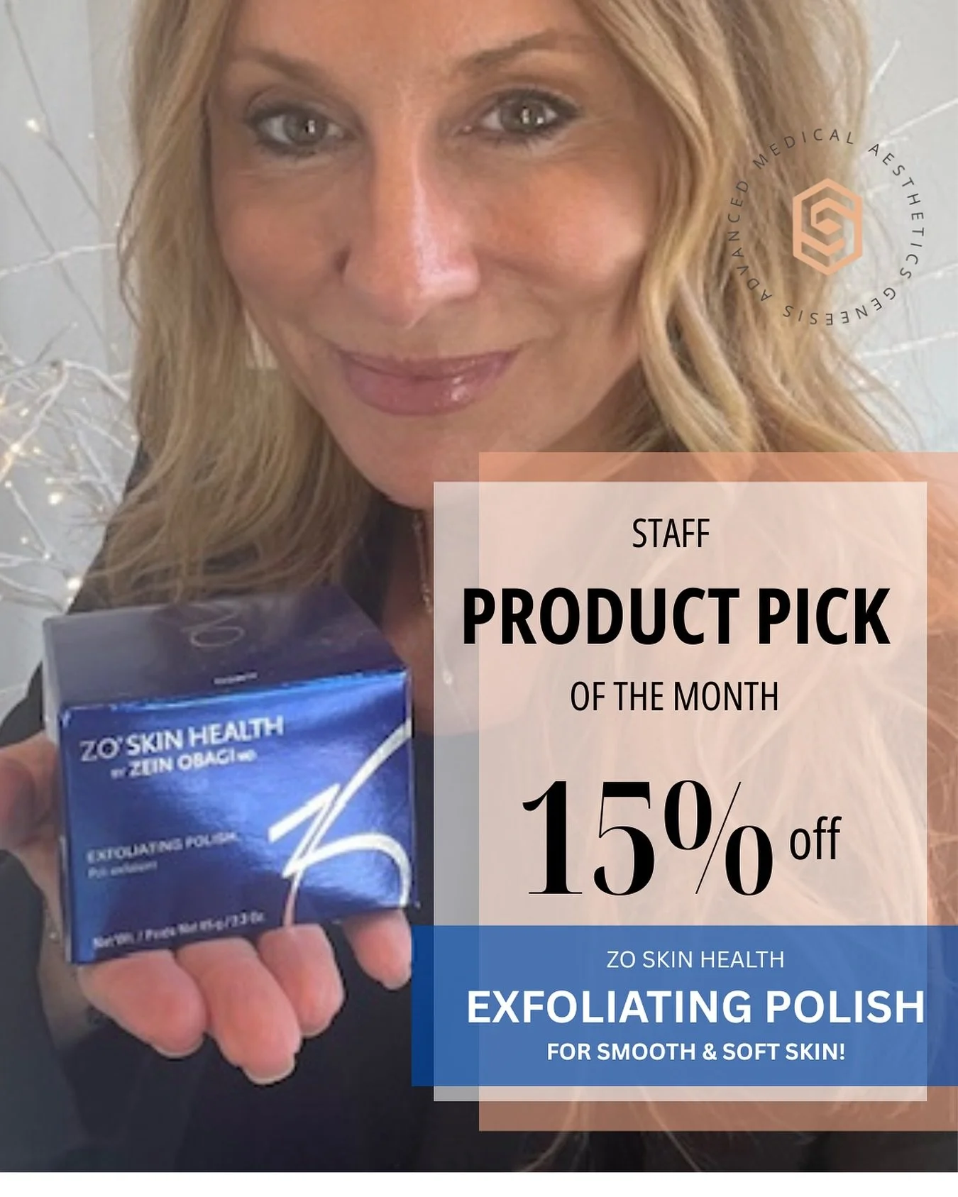 💙✨JANELLE&rsquo;S PRODUCT PICK OF THE MONTH: ZO&rsquo;s Exfoliating Polish ✨💙

&ldquo;I love how instantly smooth and fresh my skin feels after using this polish. It&rsquo;s gentle but powerful - it buffs away dull, dead skin and smooths pores leav