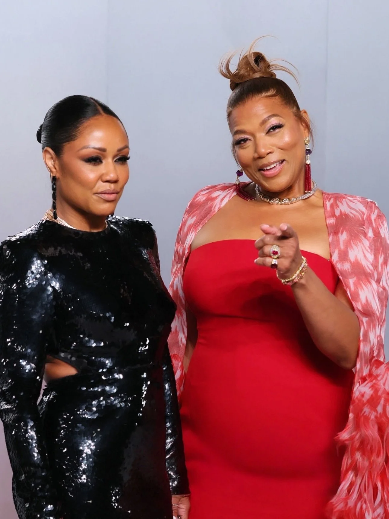 Getting these two event ready is always a blast. 💥 
Queen Latifah &amp; Eboni ✨✨✨✨
Eboni, that production of Sinners on the Oscars last night was 🔥
#queenlatifah #eboninichols #oscars2026