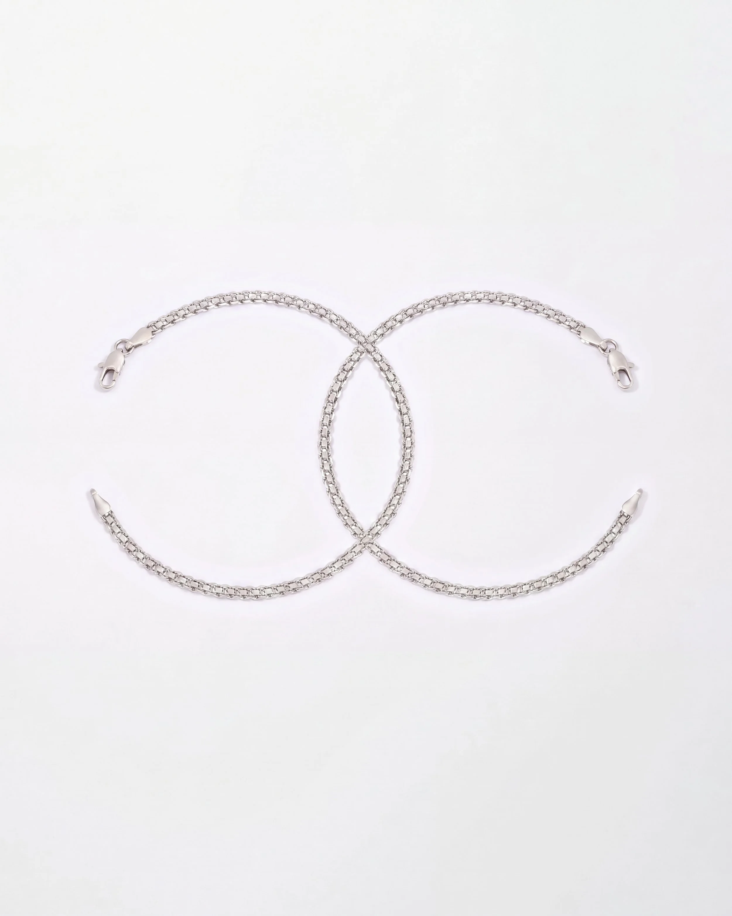 Pulseras Bismarck en Plata Para Pareja