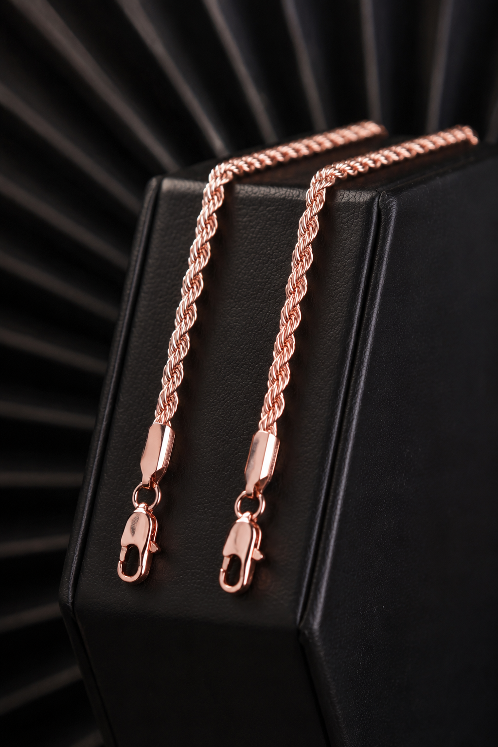Pulseras Lazo para Parejas en Oro laminado Rosa 18k