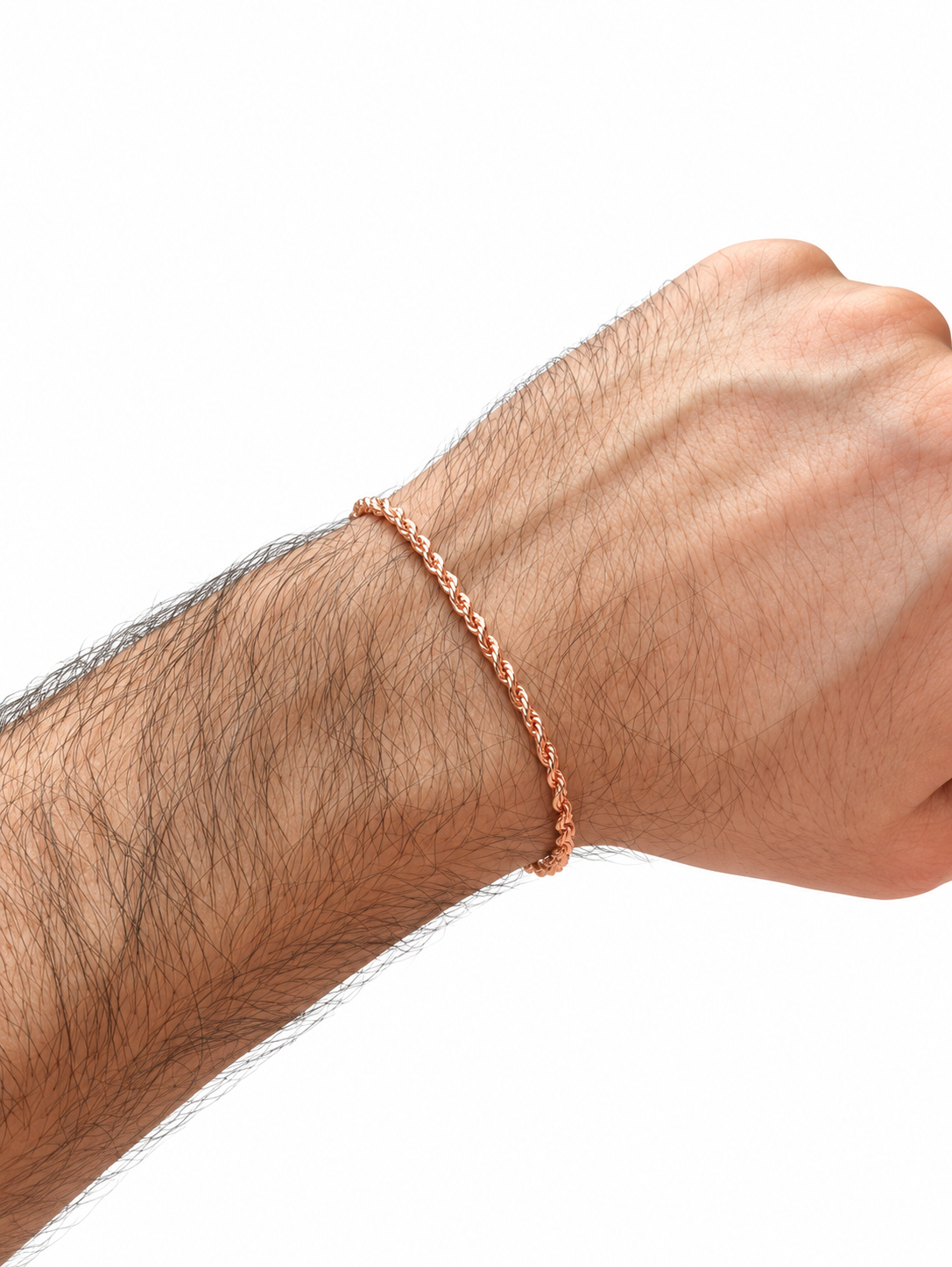Pulsera lazo en Oro Rosa Laminado 18k