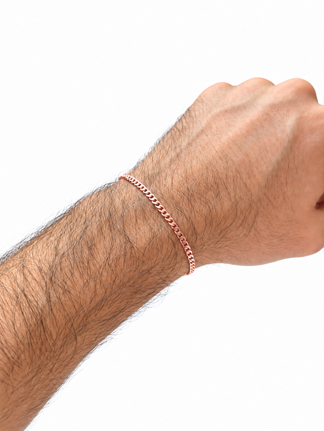 Pulsera Eslabón en Oro Rosa Laminado 18k