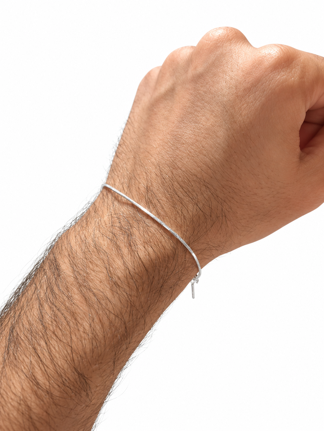 Pulsera Cola de Ratón en Plata
