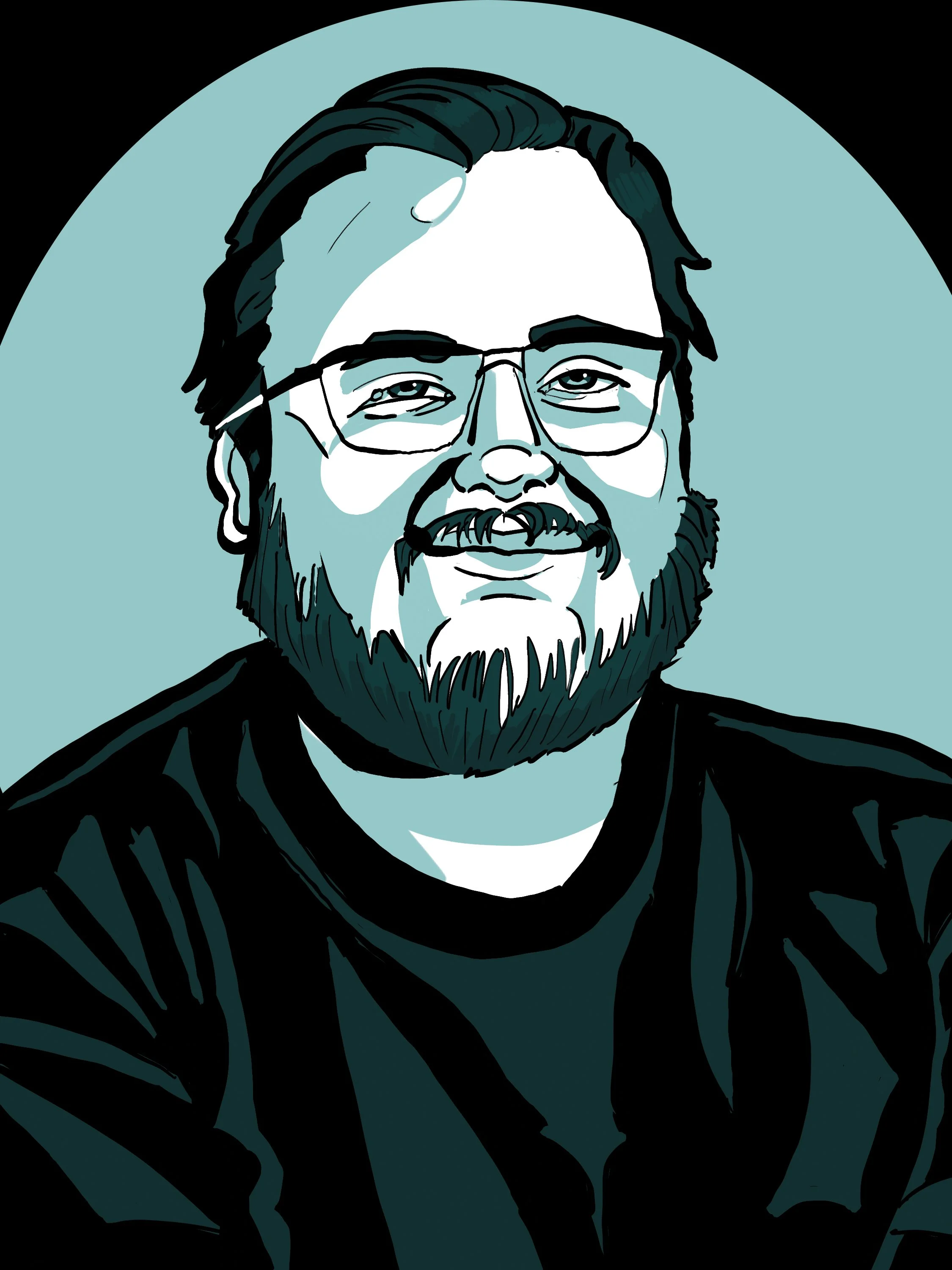 Billy from Salesmen After Hours  (ink and Digital)