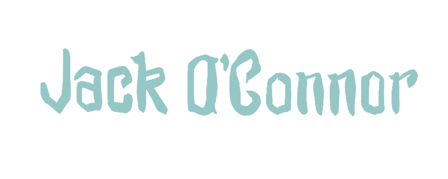 Stylized text of the words 'Jack O'Connor' in a playful font.
