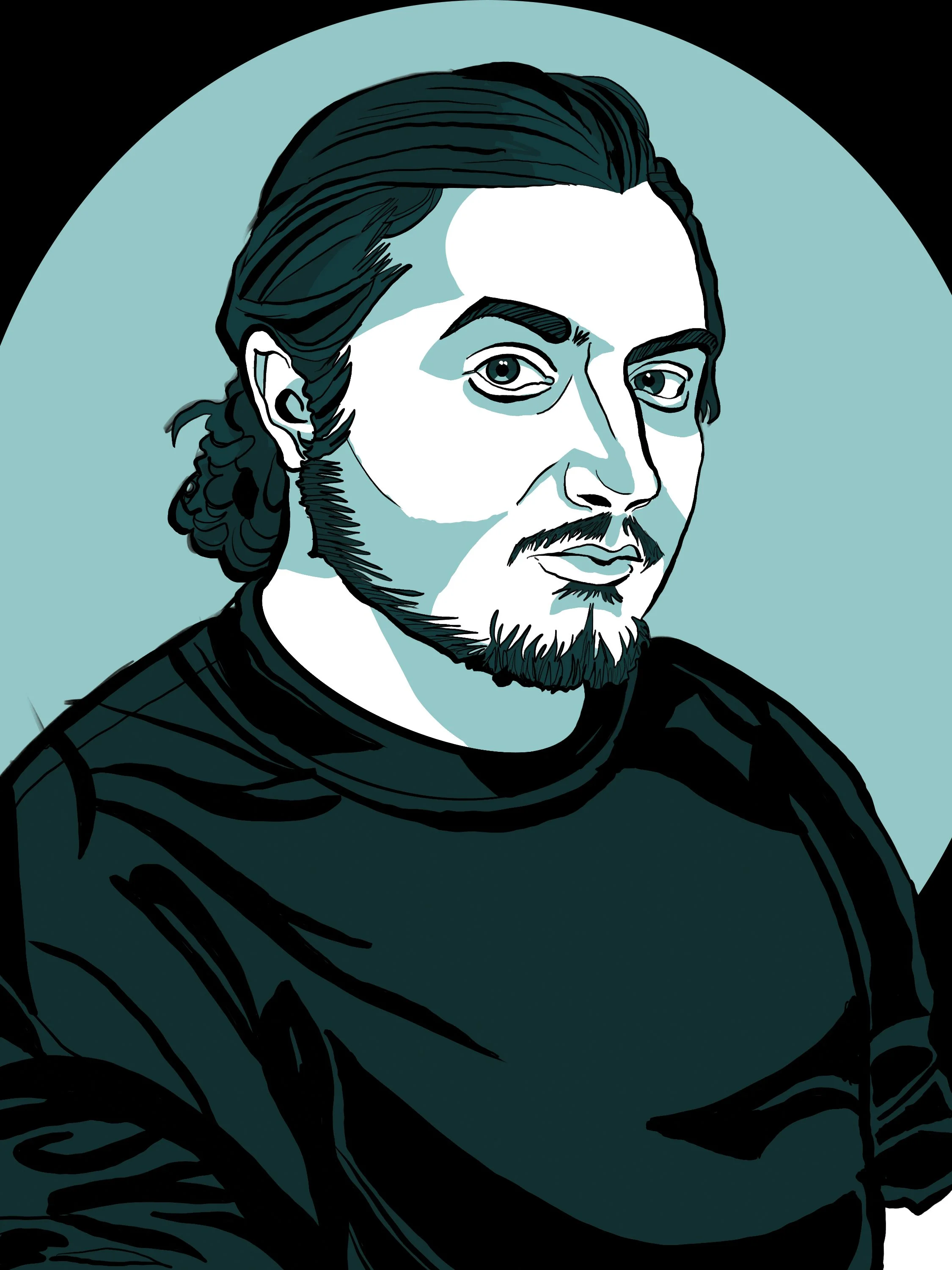 Dan from Salesmen After Hours  (ink and Digital)