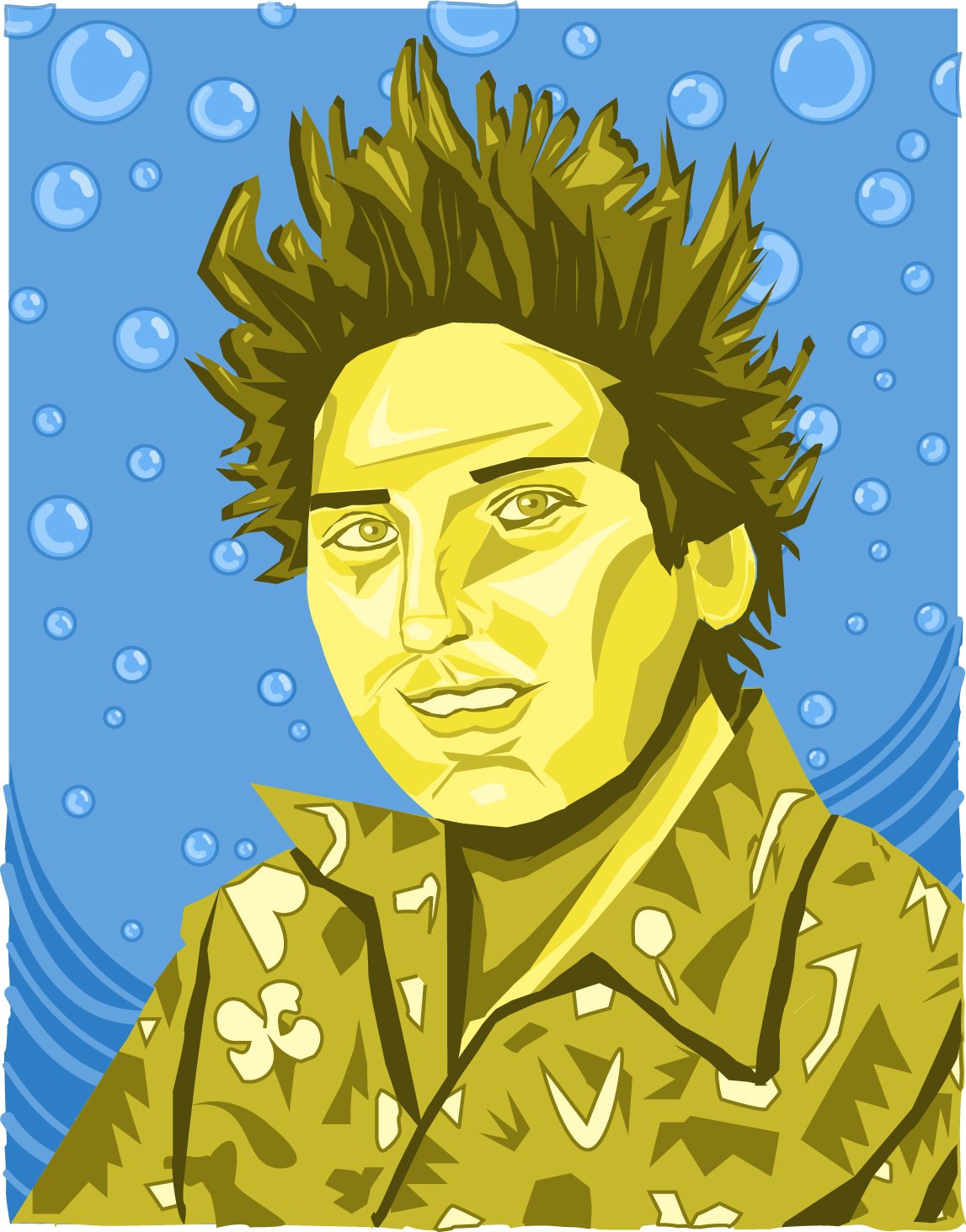 Stephen Hillenburg Portrait (Vector)