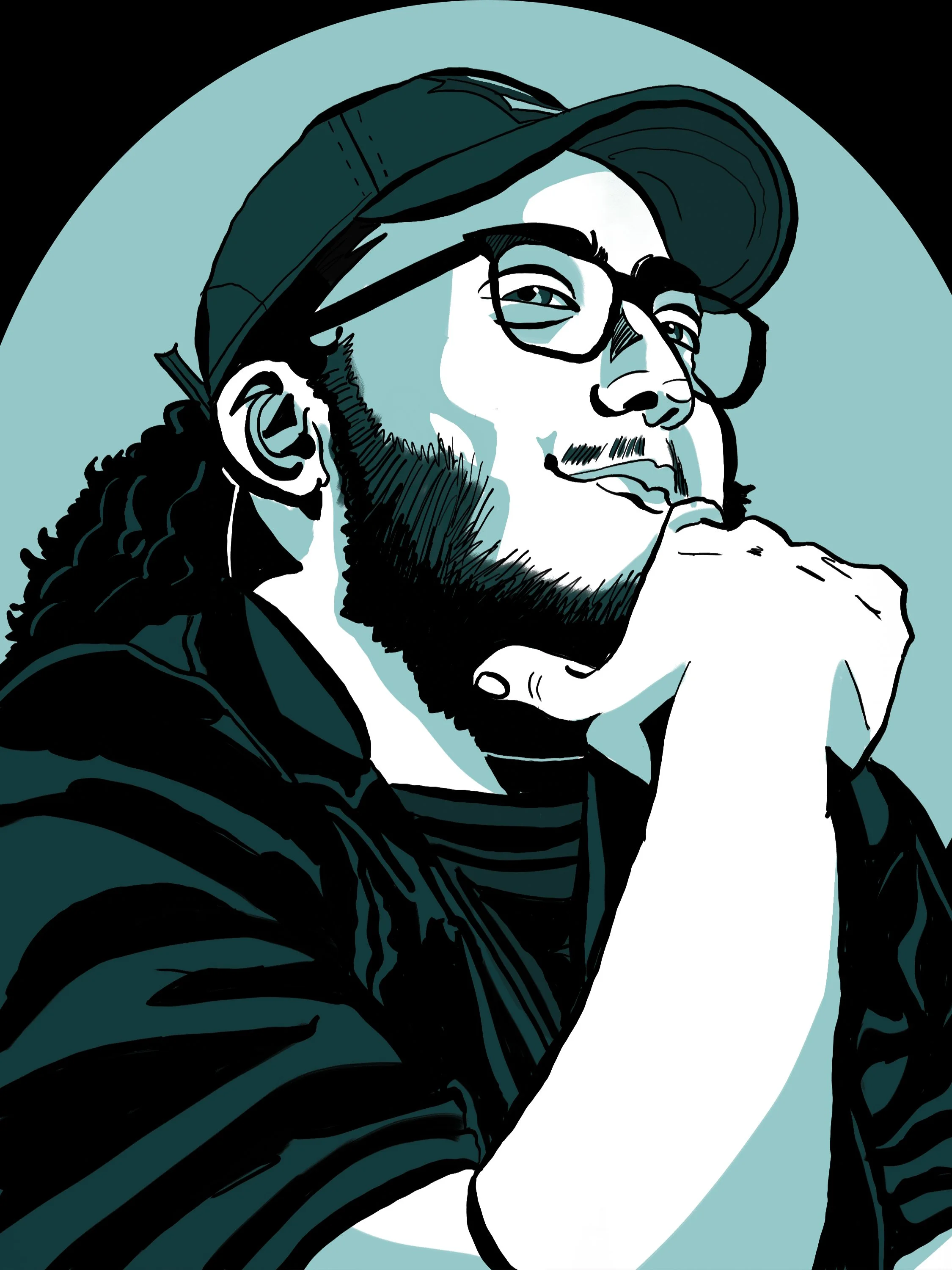 Eric from Salesmen After Hours  (ink and Digital)