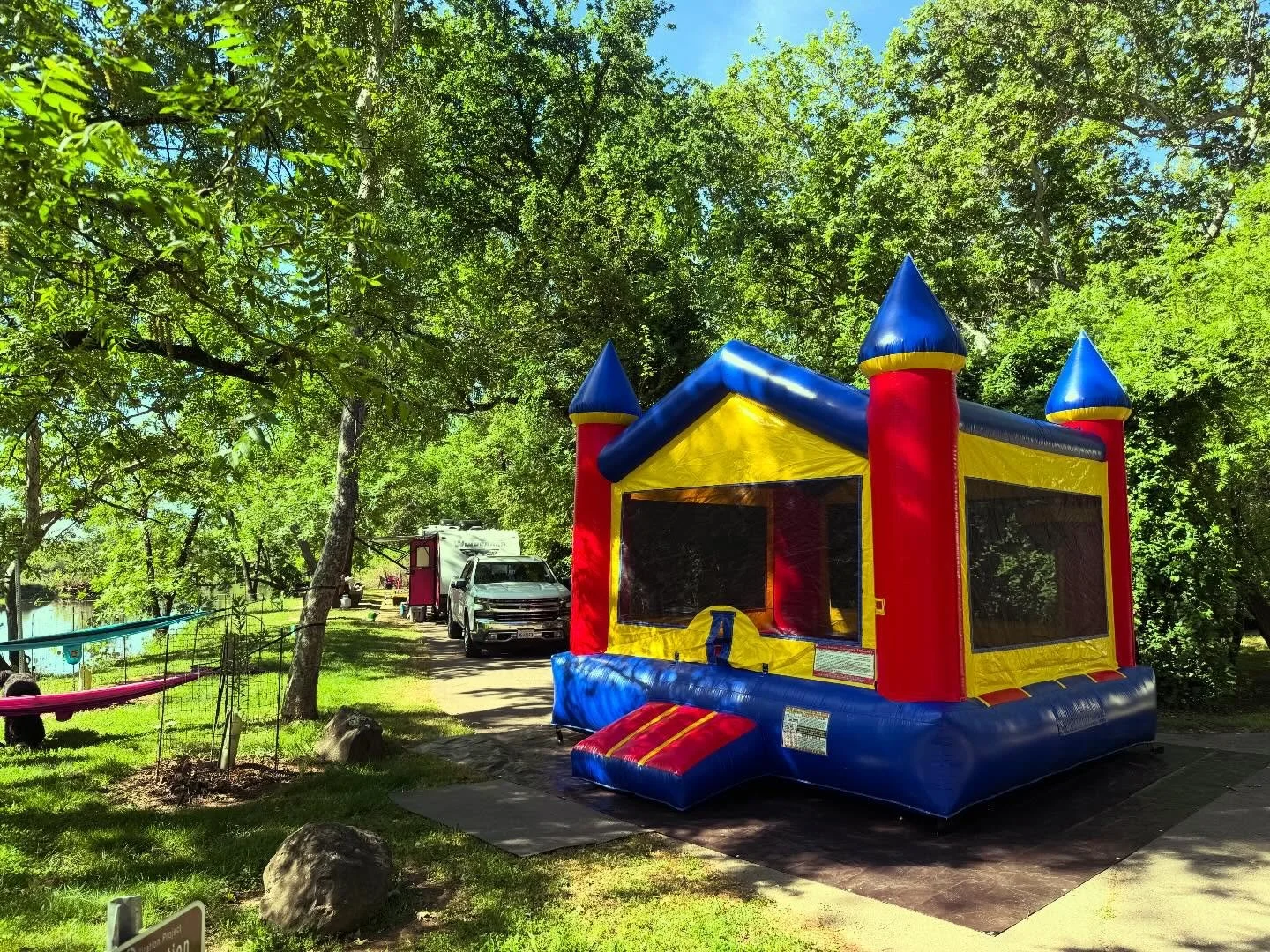 ☀️ Warm weather is here and bounce house season is officially OPEN! 🥳

We go wherever the fun is &mdash; even the campsite! Book your date before summer fills up. 

Message me at 916-532-2256 to reserve today!

#BounceHouseRental #SummerFun #KidsPar