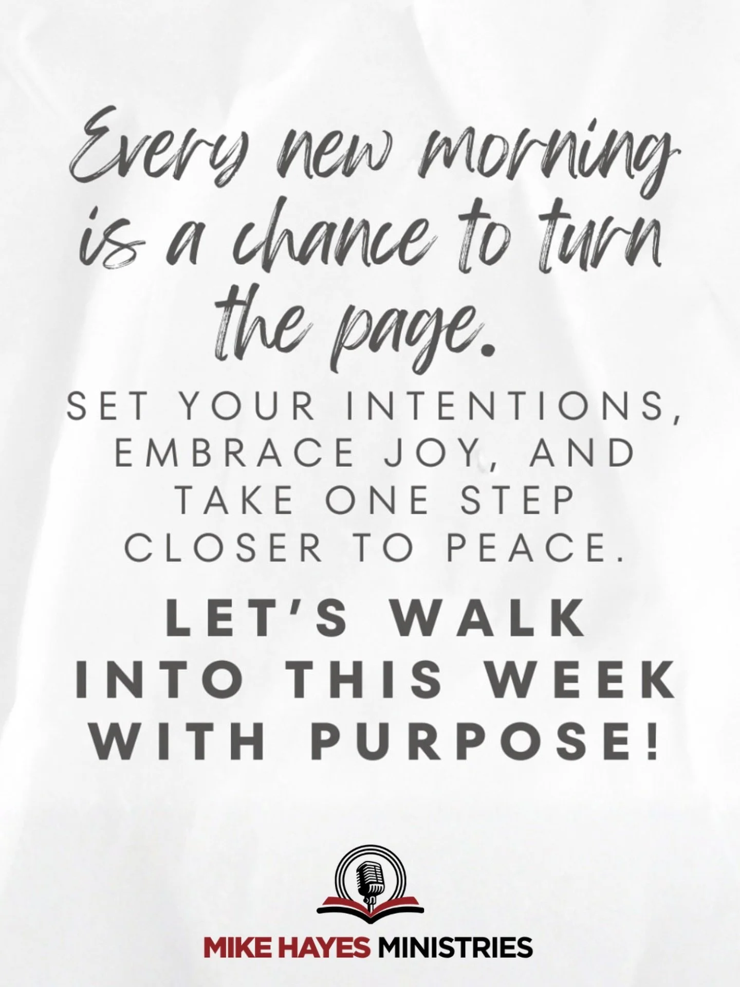 A new week gives us space to pause and realign our hearts. Take a moment to seek the Lord, release what you cannot carry, and step forward with quiet confidence. He orders our steps and gives peace for the journey ahead.