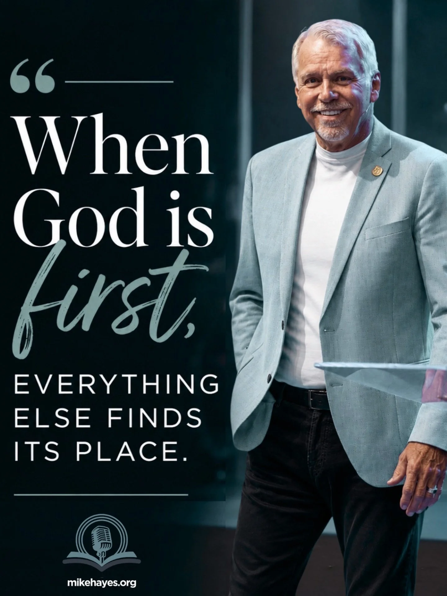 When God is first, everything else finds its place.

So much of life comes down to order. What leads us will eventually shape us.

When God has first place in our thoughts, decisions, priorities, and obedience, life begins to come into alignment.