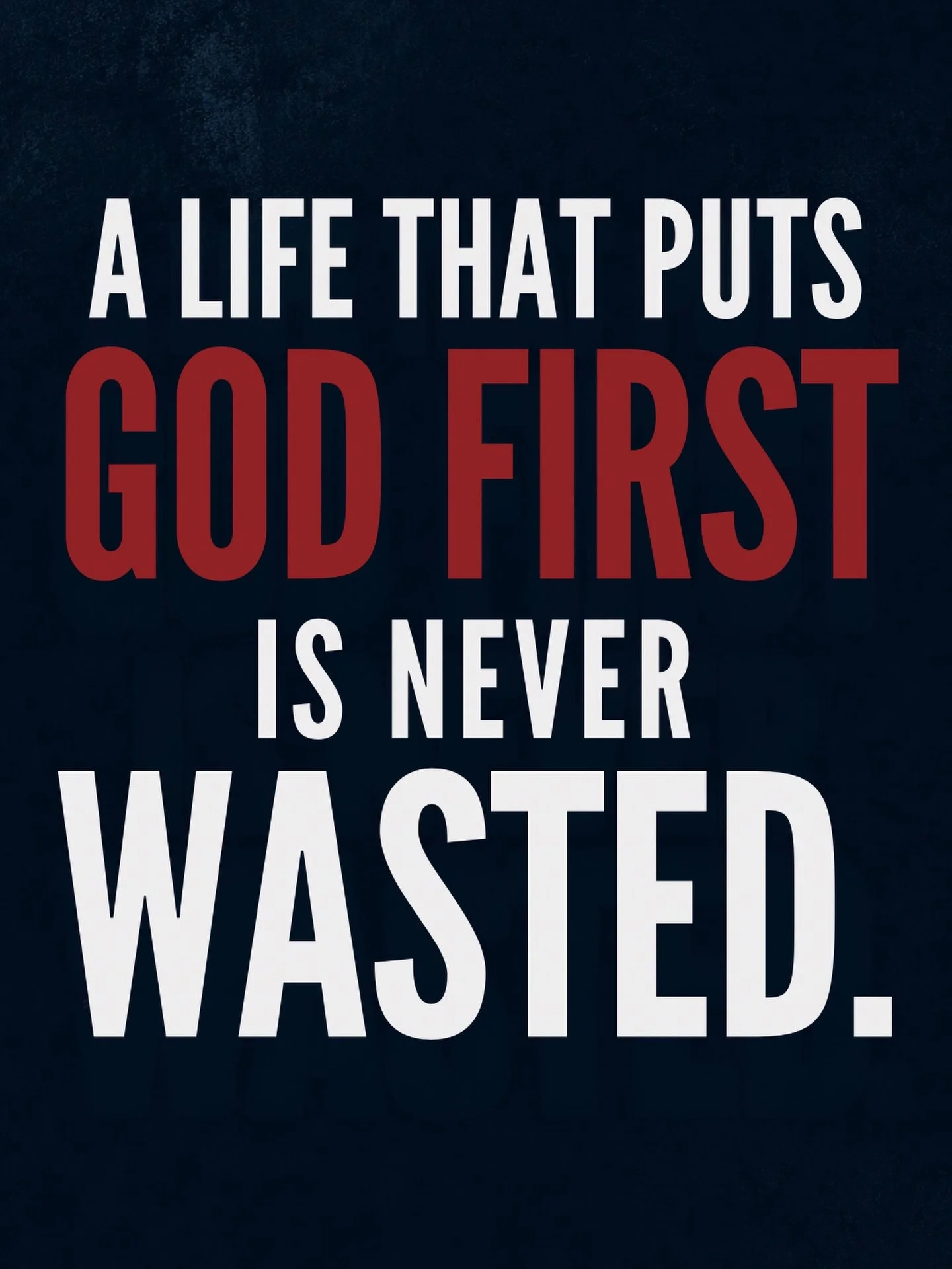 One of the greatest mistakes we can make is putting God somewhere on the list instead of putting Him first. What comes first shapes everything that follows. Our decisions, our relationships, our priorities, and ultimately our future. The life God ble