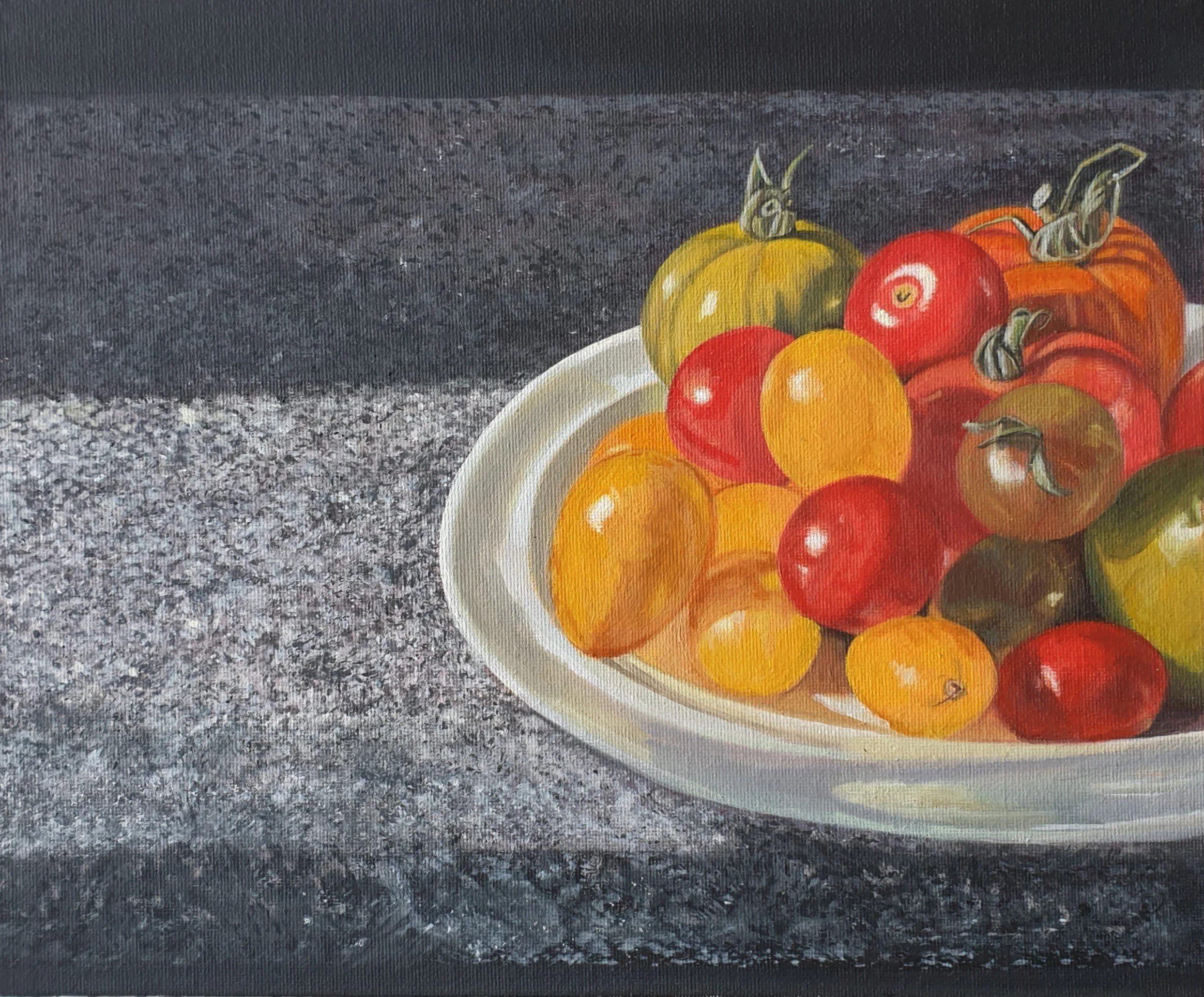 'Radiant Harvest', 
oil on canvas.