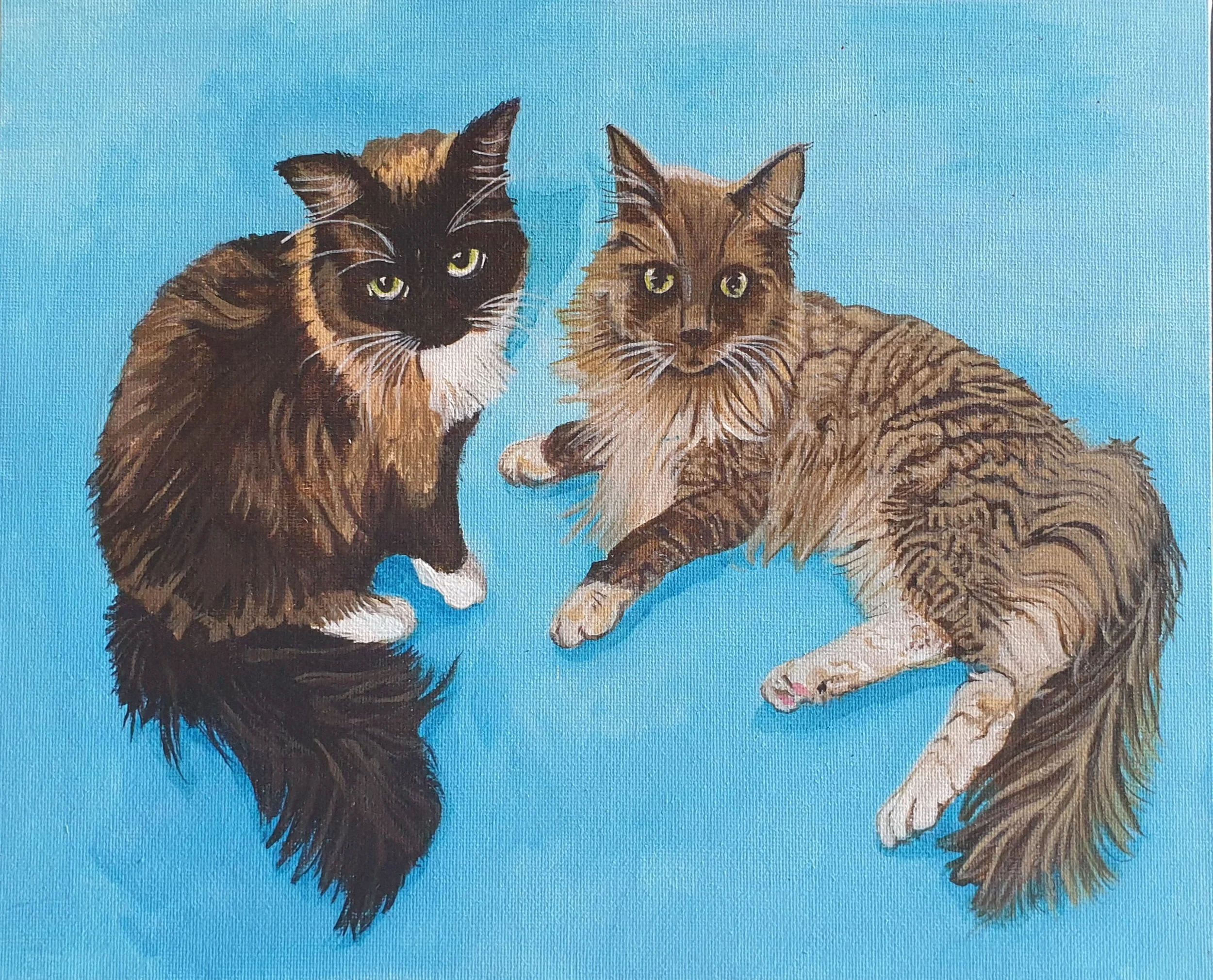 'Quavo & Sifa", 
acrylic on canvas panel.