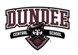 Dundee Central School logo with a pirate character wearing a hat and eyepatch, and the school's name.