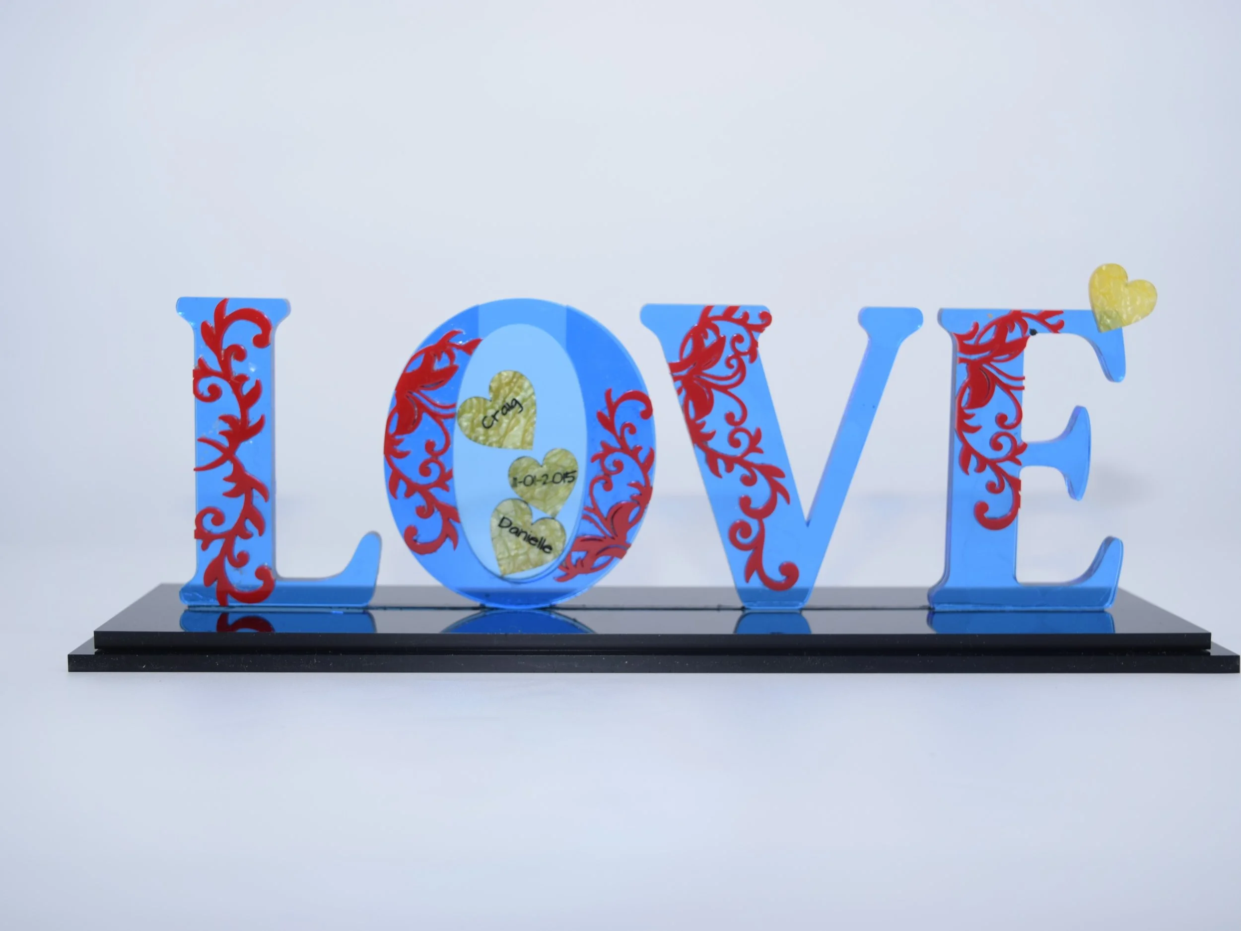 Personalized LOVE Acrylic Decor