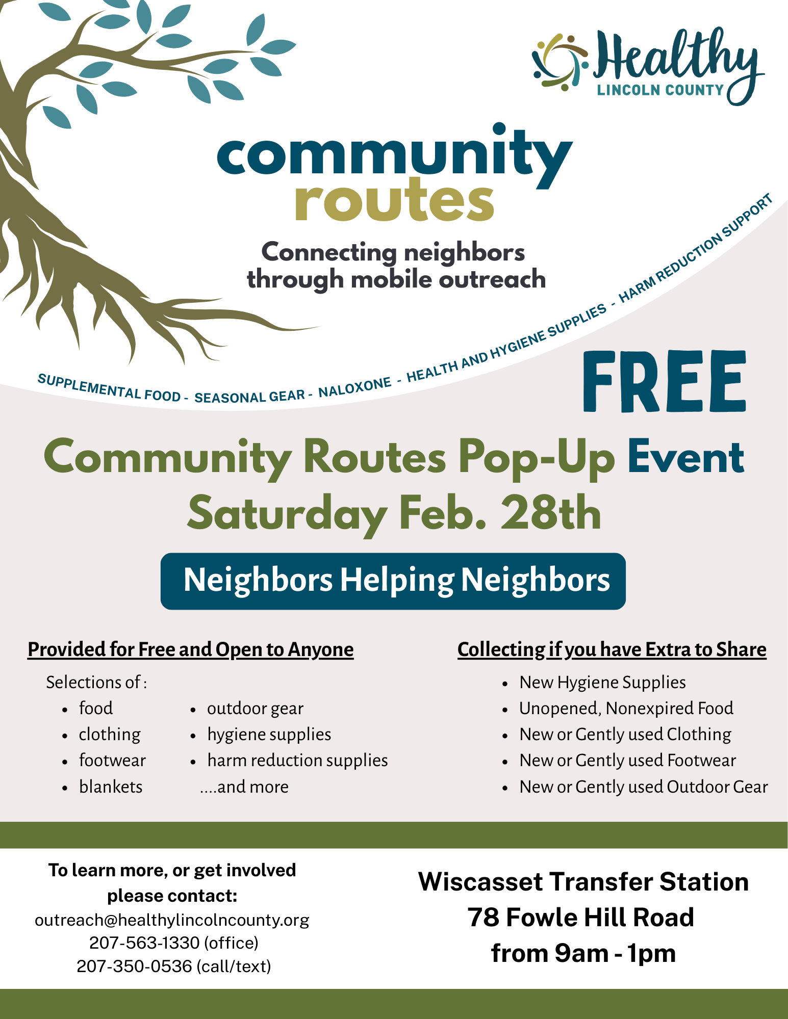 Community Routes Pop-Up