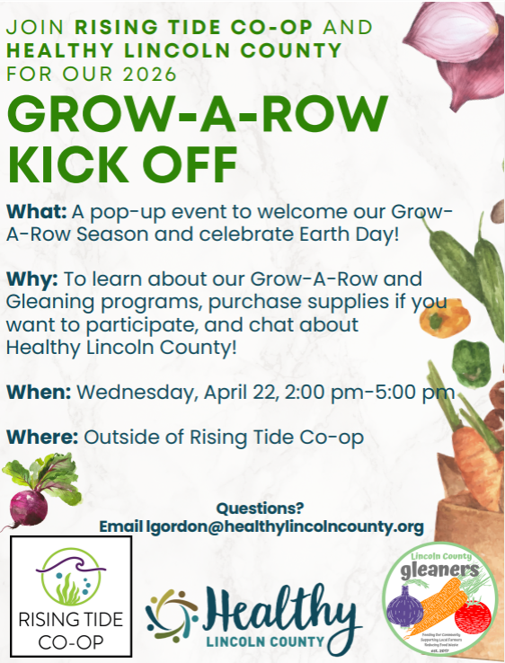 Grow-A-Row Kick Off