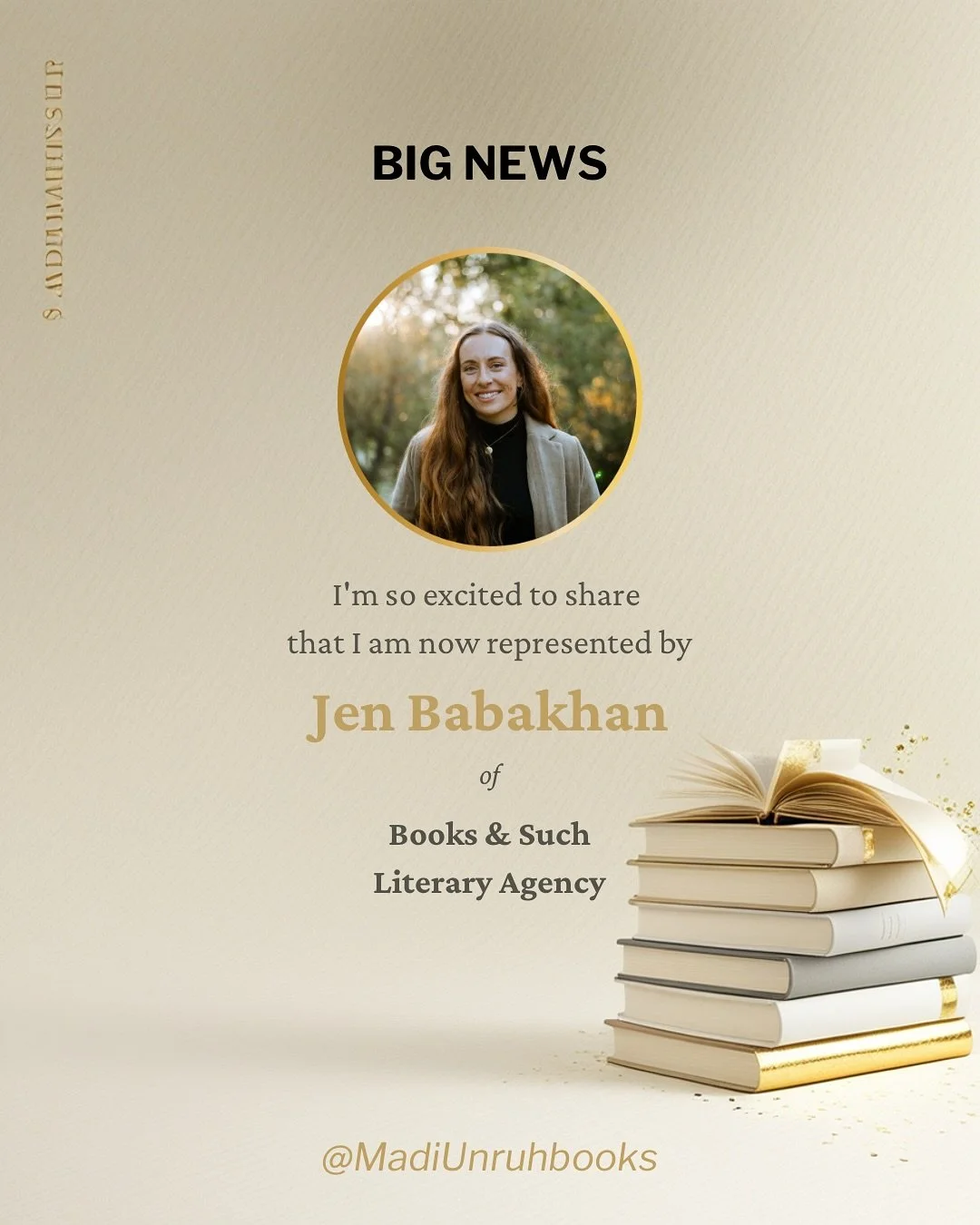 I&rsquo;m officially an agented author!

I&rsquo;m SO excited to share that this week I signed with @jenbabakhan of @books.and.such.literary agency

Swipe for a how it started: 5am writing sessions before the kids got up just hoping it would be worth