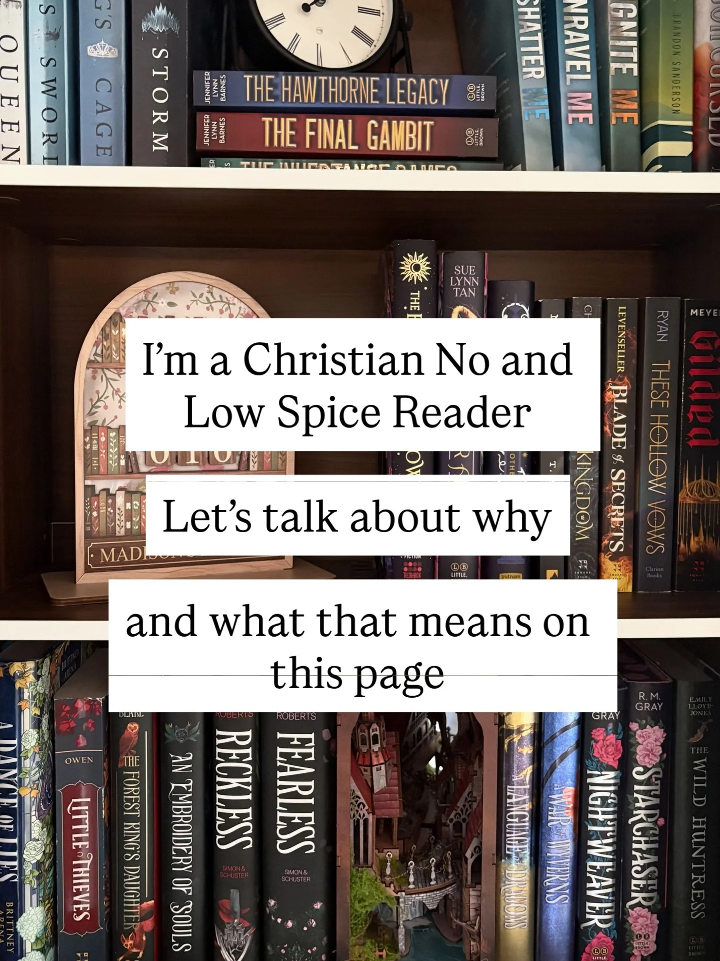 I get asked a lot what &ldquo;no- and low-spice&rdquo; means to me, so I thought it was worth clarifying in one place rather than the constant DM explanations!

I love fiction, and I truly believe there are pieces of God to be found in all kinds of s