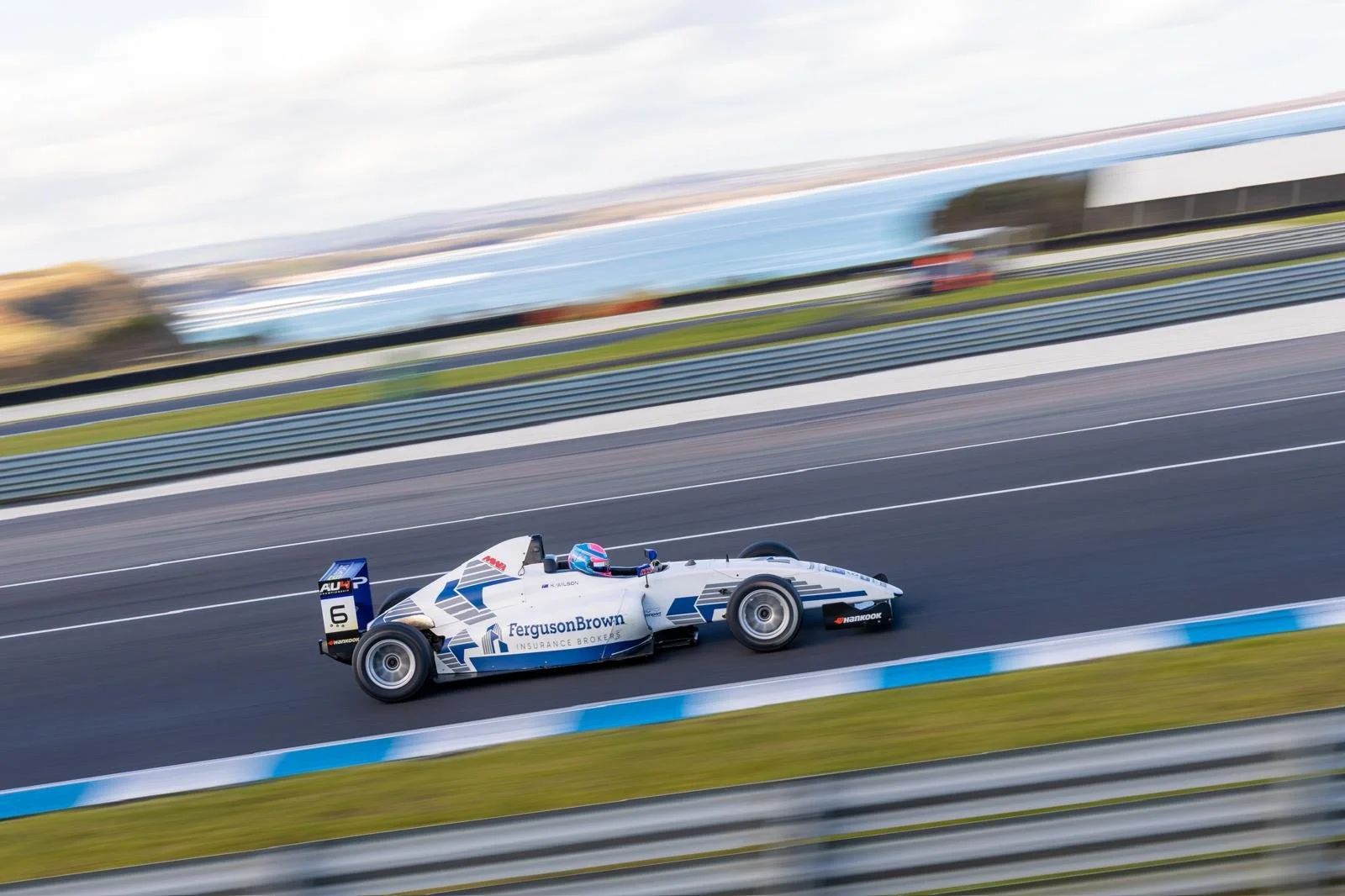 Fast Driving By racer Koby Wilson - FergusonBrown Sponsor