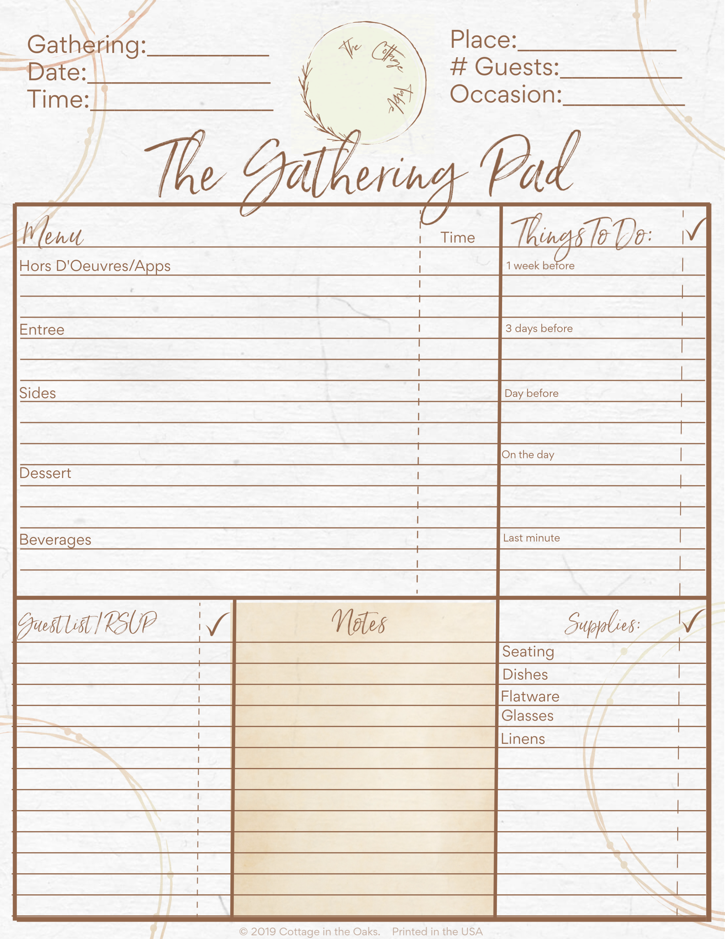 DIGITAL DOWNLOAD ::: Gathering Pad