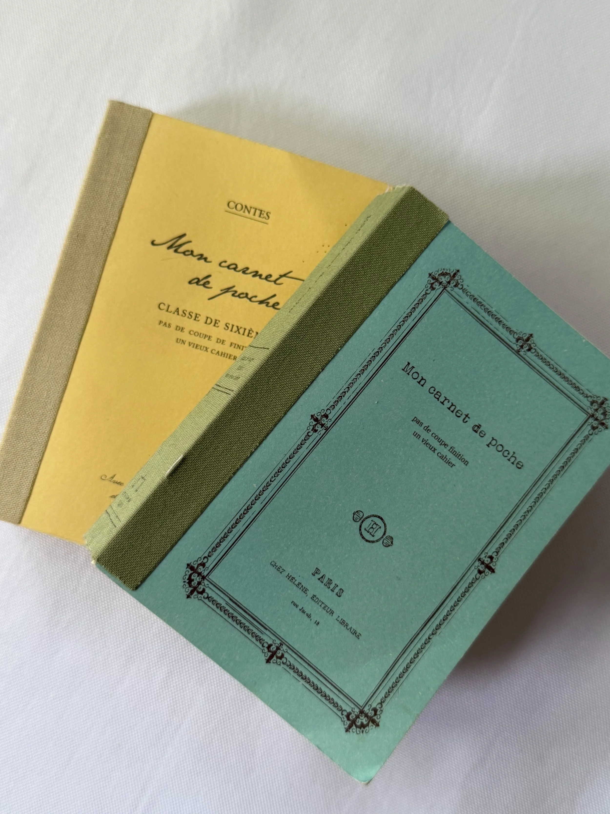 Small Vintage French Notebook Set