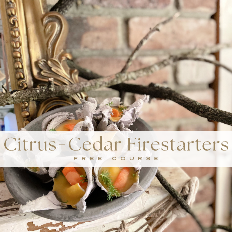 Citrus + Cedar Firestarters