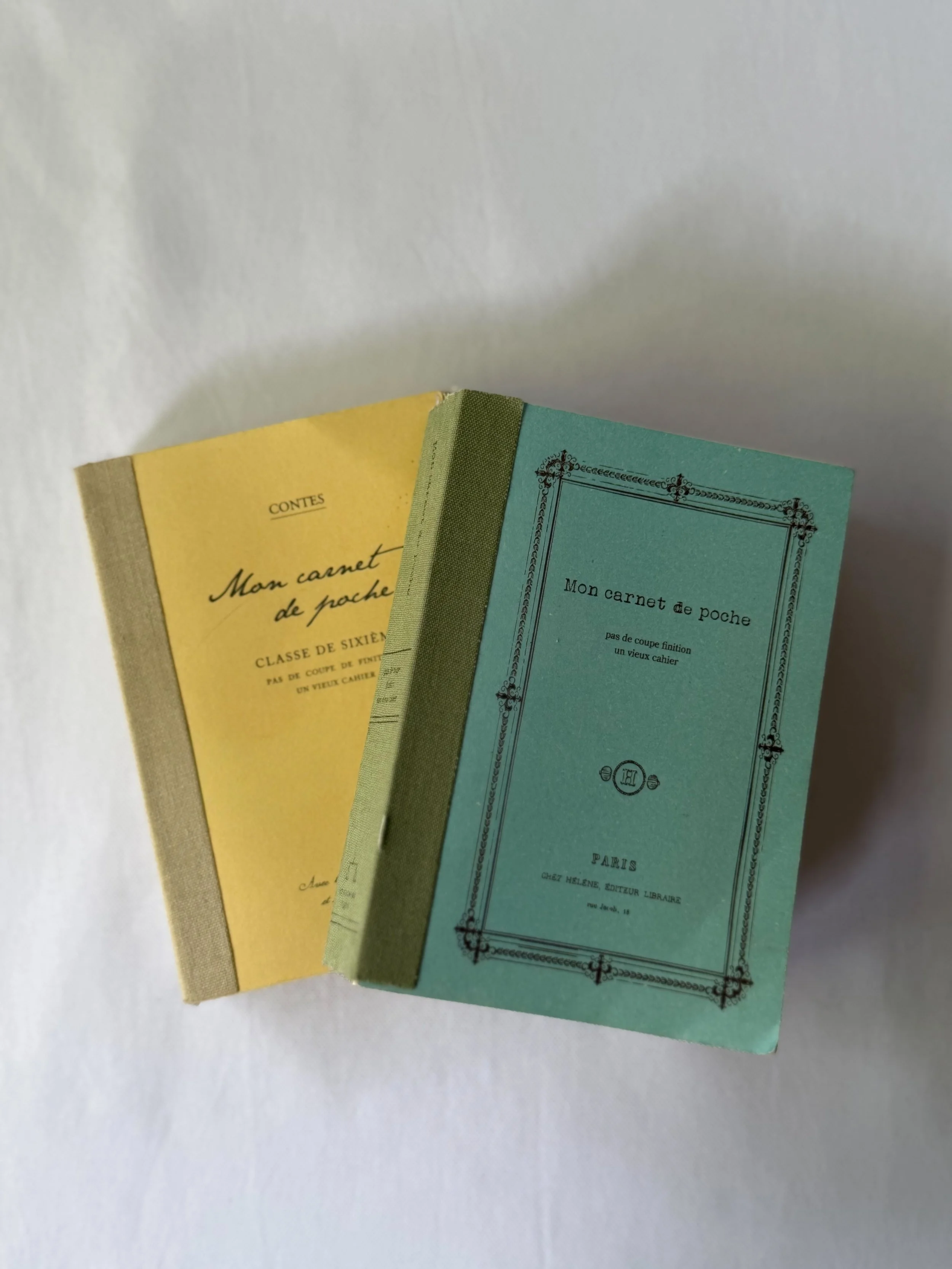 Vintage French Notebook Set