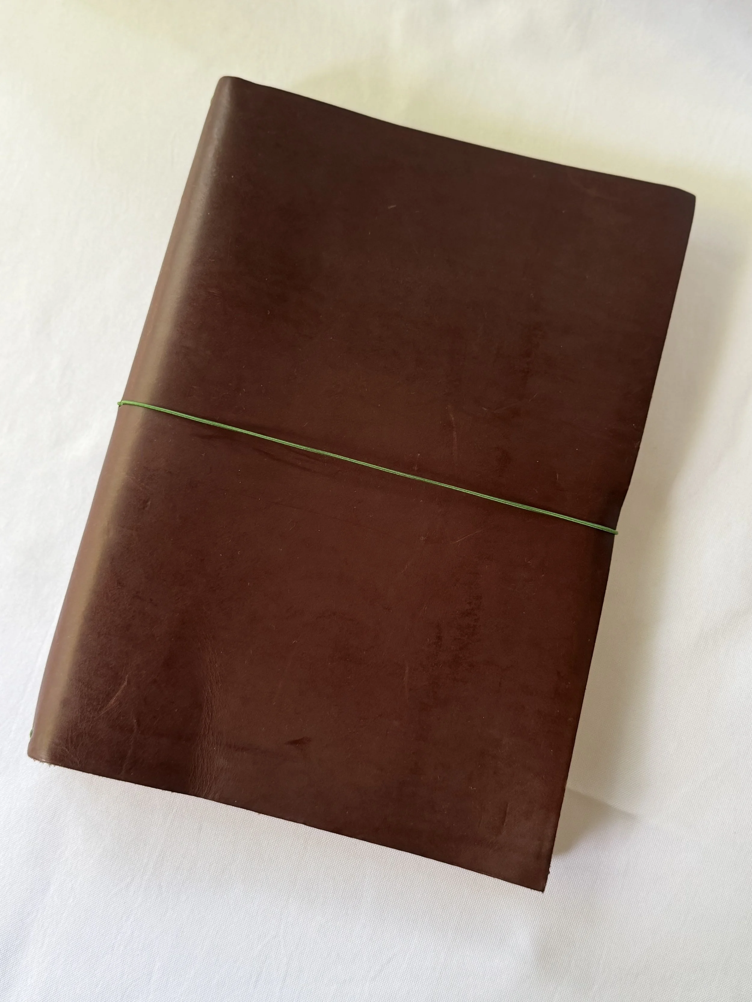 Refillable Large Leather Artist Notebook