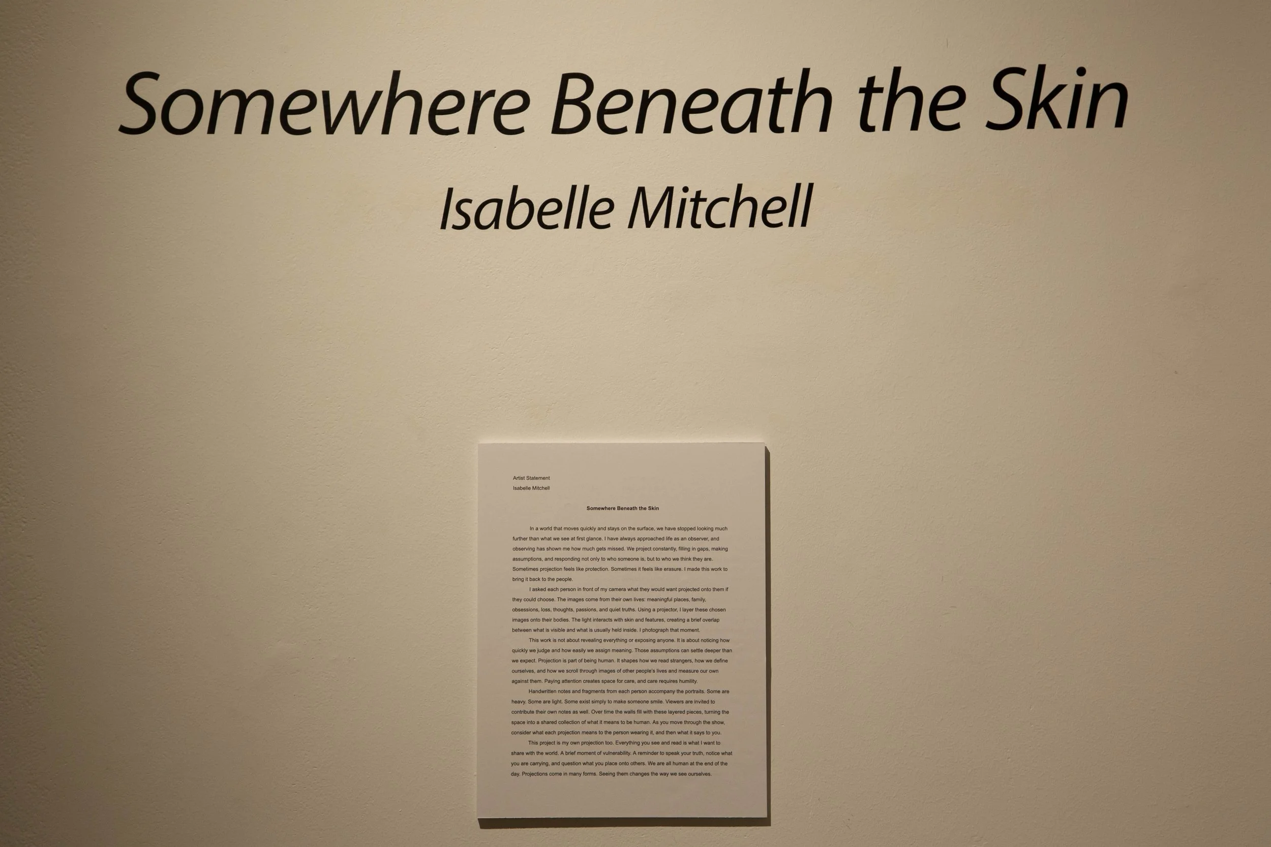 Somewhere Beneath the Skin
