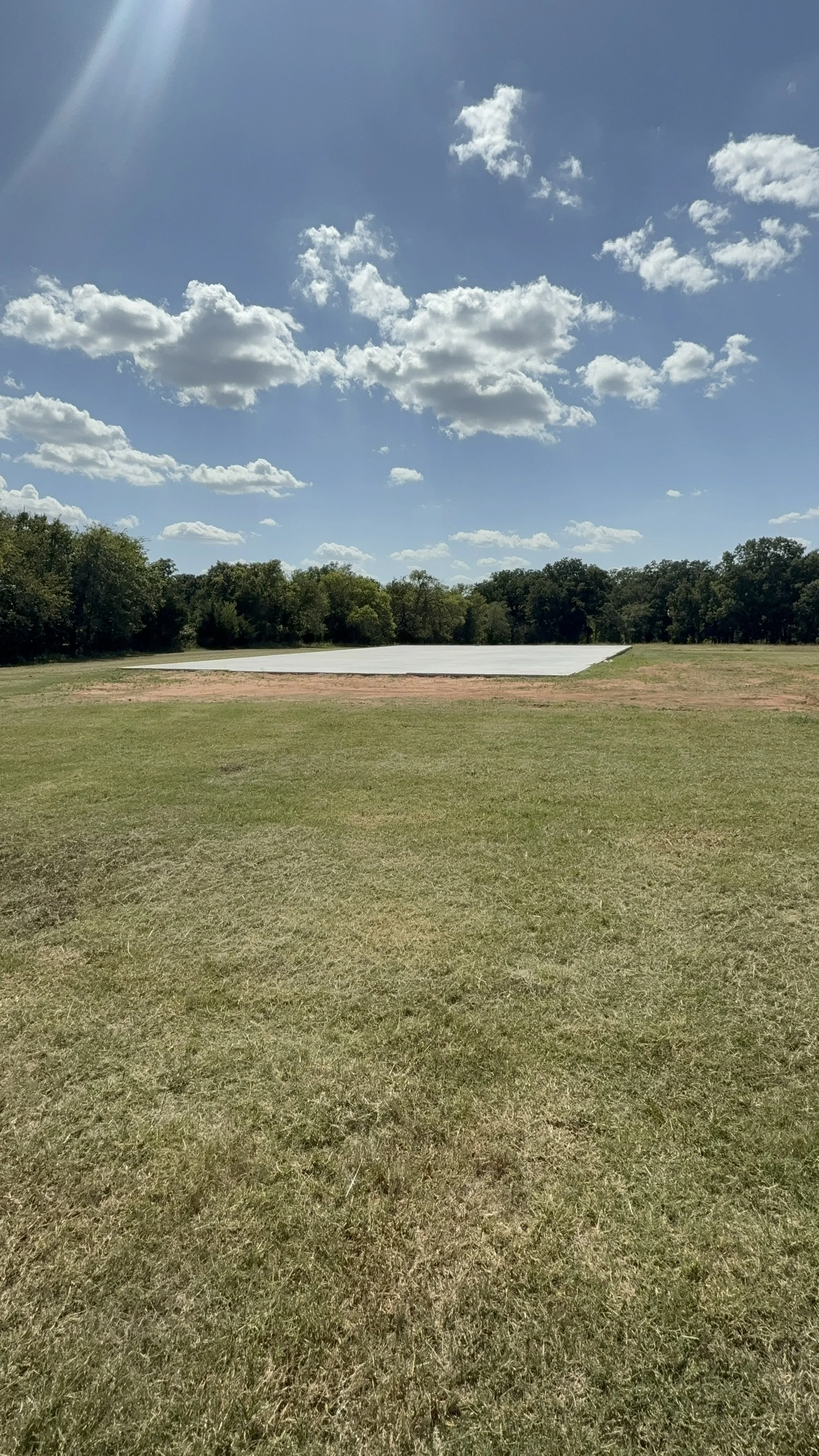 Metal Building build starts with a nice slab.