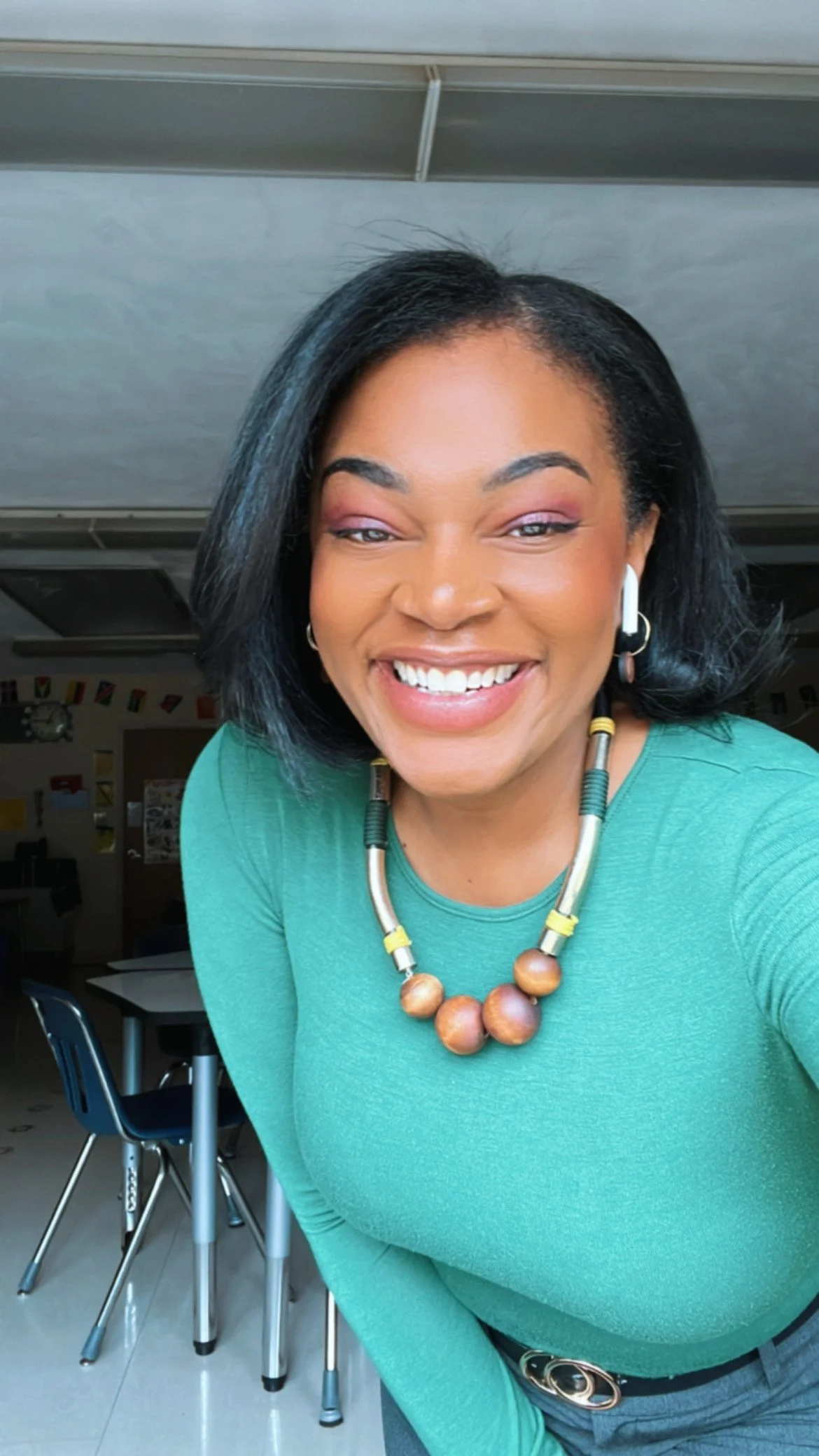 Calligrapher, smiling, minority owned women owned business