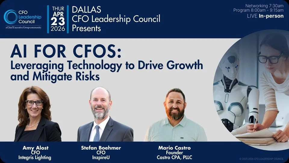 Dallas CFO Leadership Council Presents - AI for CFOs