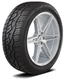Car tire with alloy wheel