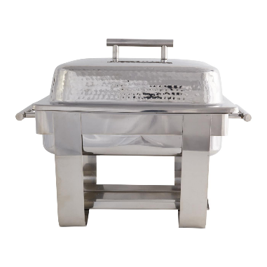 4 Qt. Hammered Stainless Steel Chafer