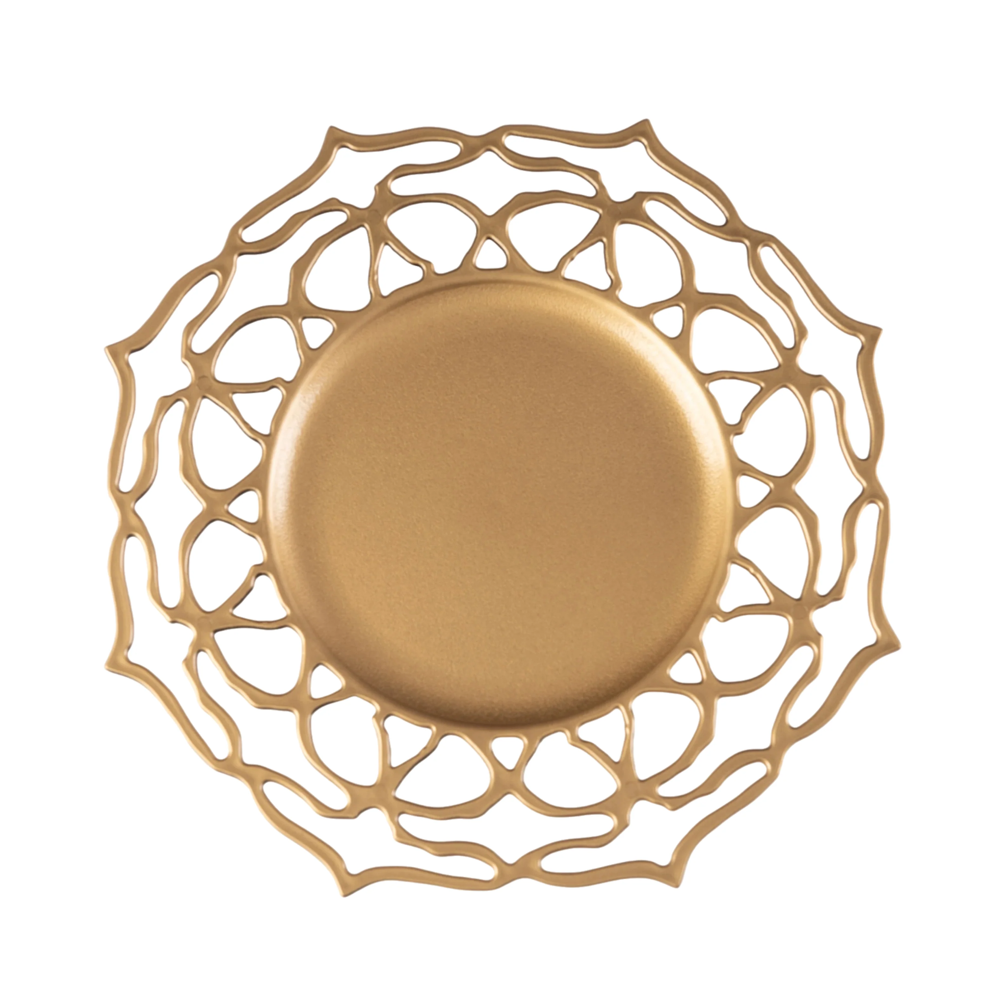 Gold Reef Acrylic Charger Plate