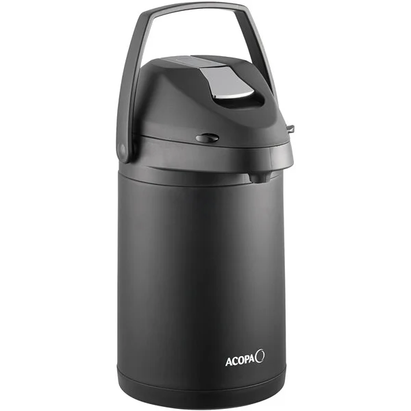 Matte Black Airpot Dispenser – 3-Liter Capacity